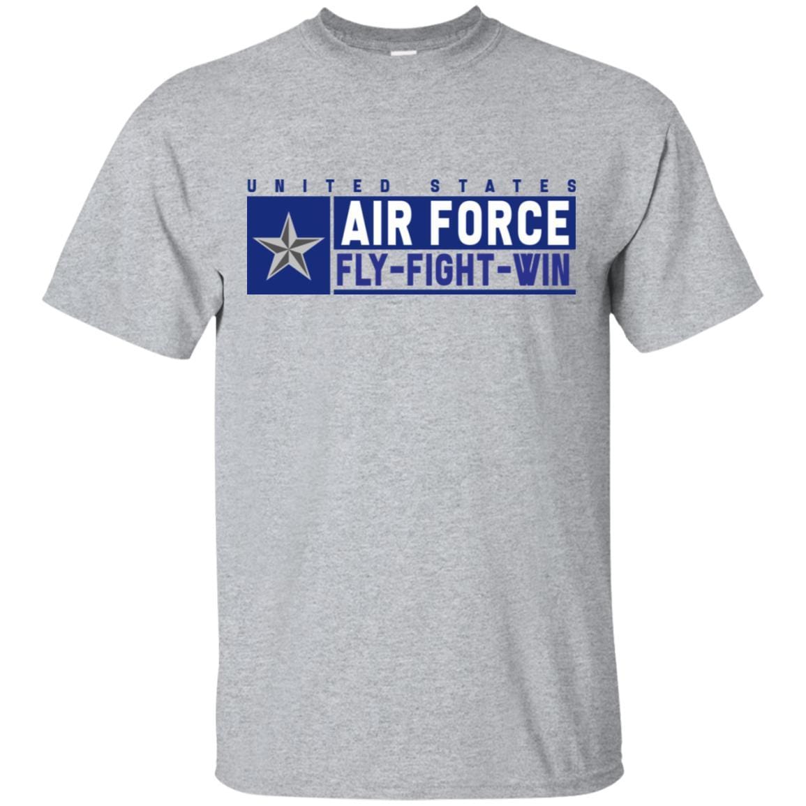 US Air Force O-7 Brigadier General Brig Fly - Fight - Win T-Shirt On Front For Men-TShirt-USAF-Veterans Nation
