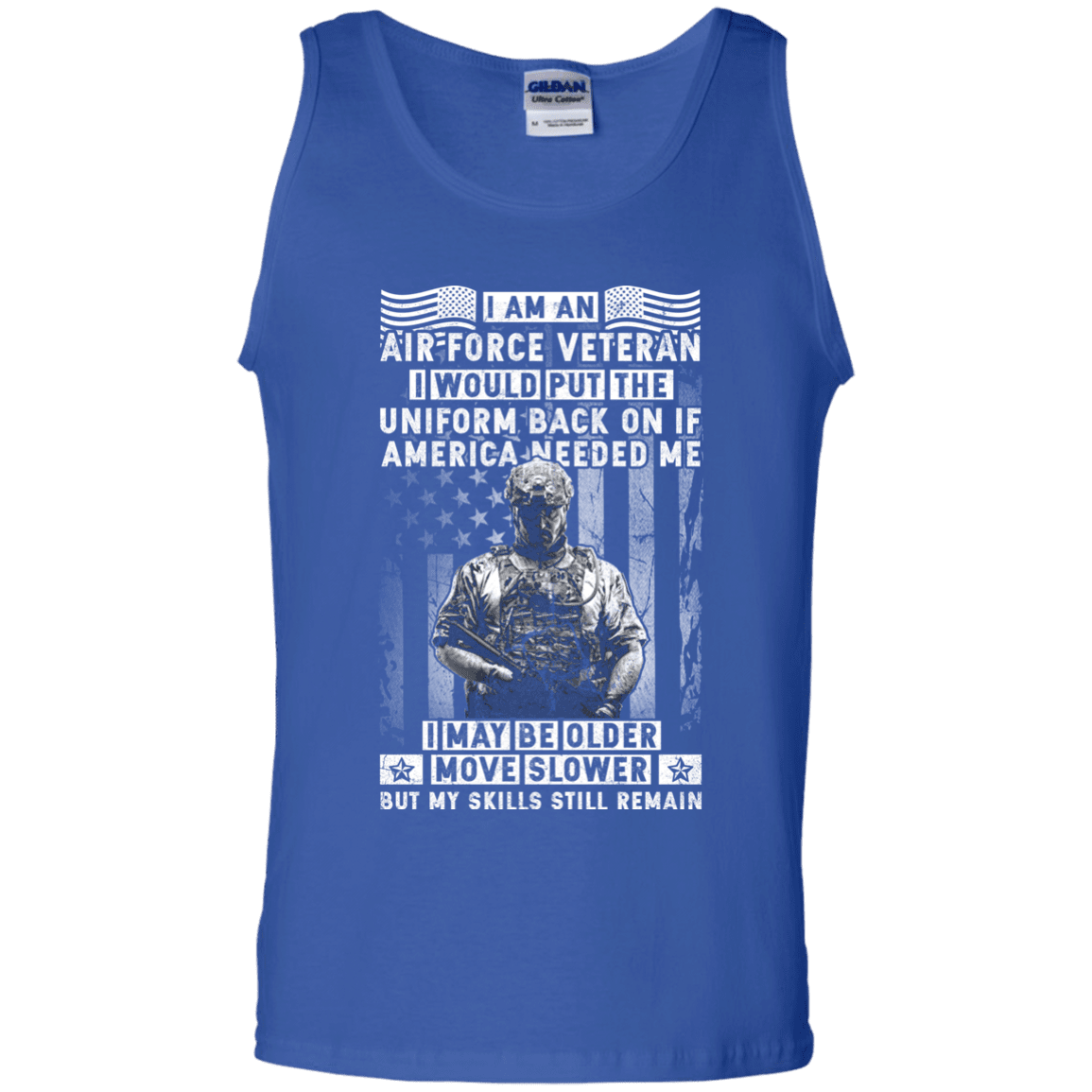 I am an Air Force Veteran Men Front T Shirt-TShirt-USAF-Veterans Nation