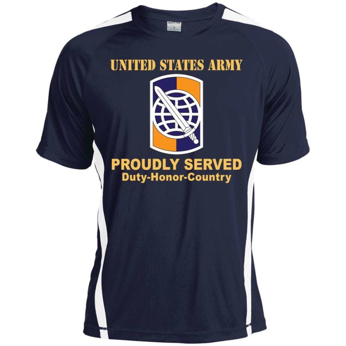 US ARMY 358TH CIVIL AFFAIRS BRIGADE- Proudly Served T-Shirt On Front For Men-TShirt-Army-Veterans Nation