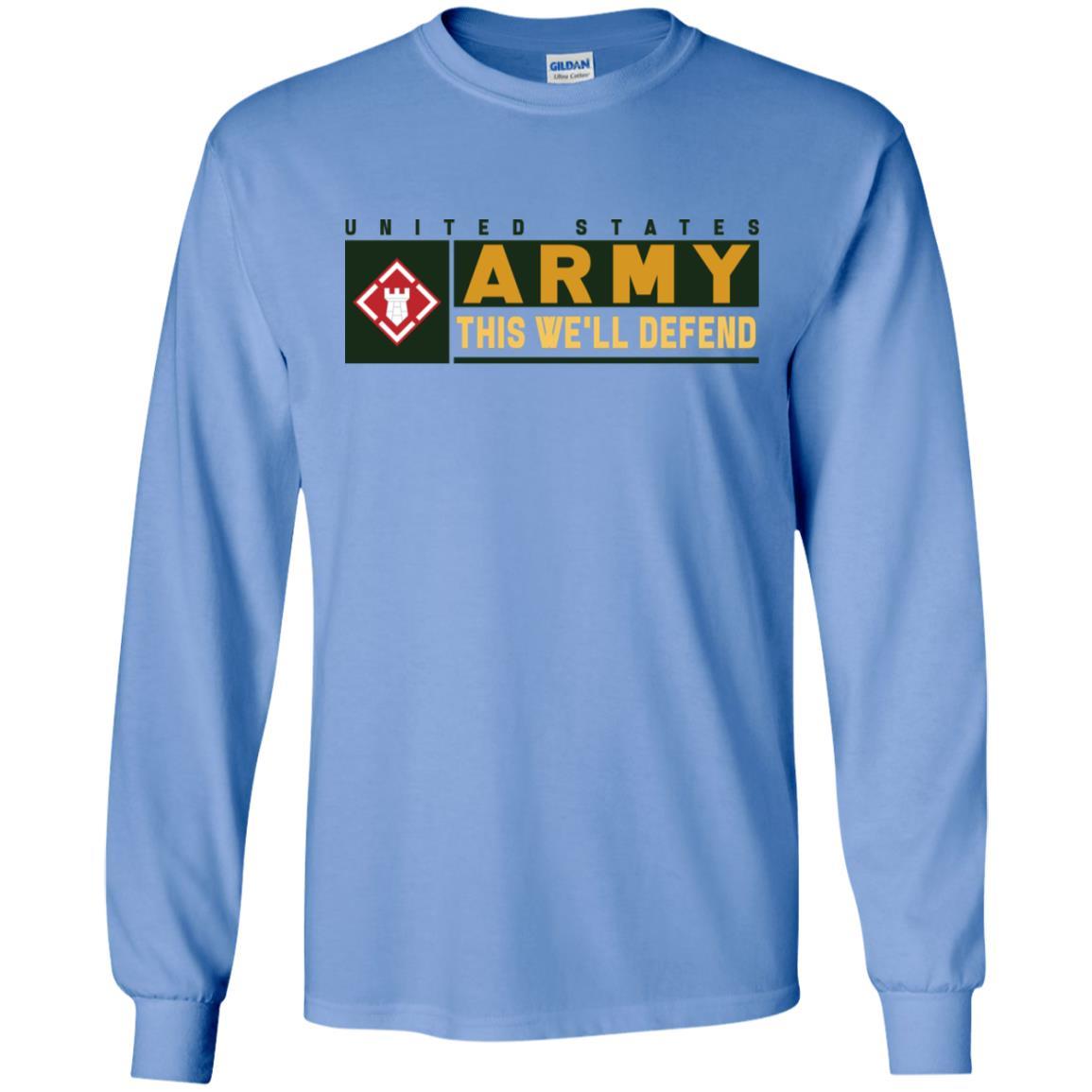 US Army 20TH ENGINEER BRIGADE- This We'll Defend T-Shirt On Front For Men-TShirt-Army-Veterans Nation