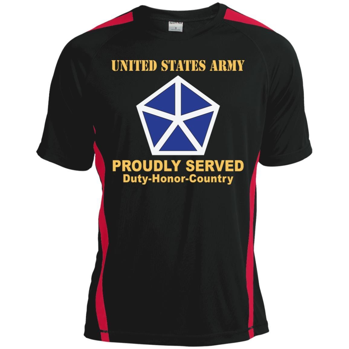 US ARMY 5TH CORPS- Proudly Served T-Shirt On Front For Men-TShirt-Army-Veterans Nation