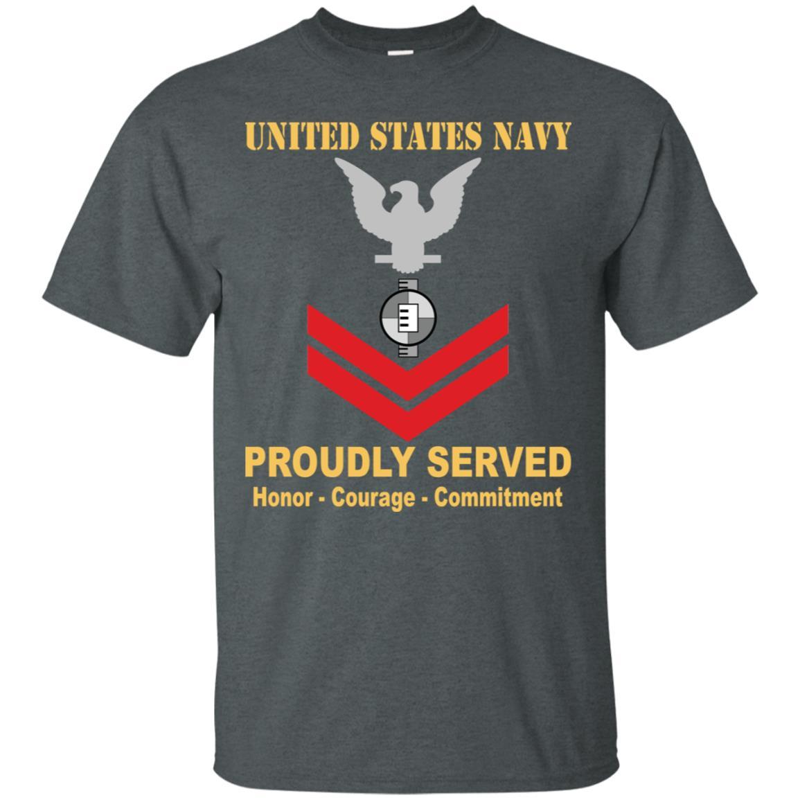 Navy Engineering Aide Navy EA E-5 Rating Badges Proudly Served T-Shirt For Men On Front-TShirt-Navy-Veterans Nation