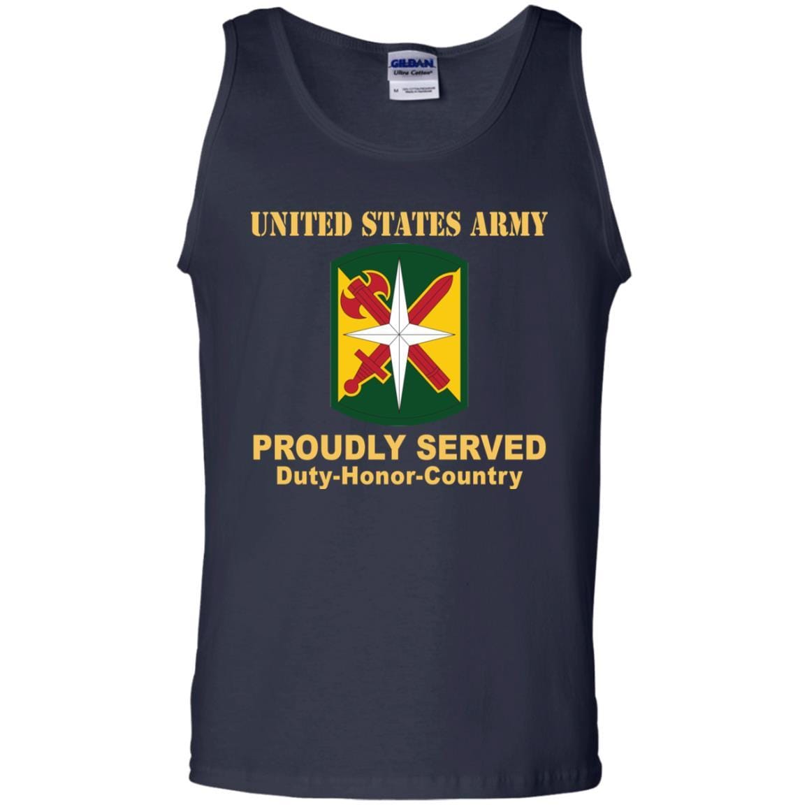 US ARMY 14TH MILITARY POLICE BRIGADE- Proudly Served T-Shirt On Front For Men-TShirt-Army-Veterans Nation