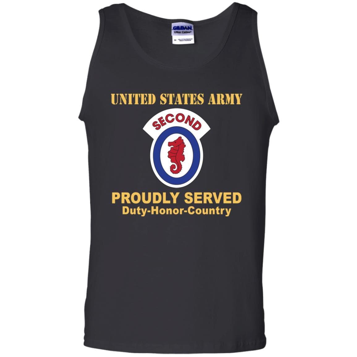 US ARMY 2ND ENGINEER BRIGADE- Proudly Served T-Shirt On Front For Men-TShirt-Army-Veterans Nation