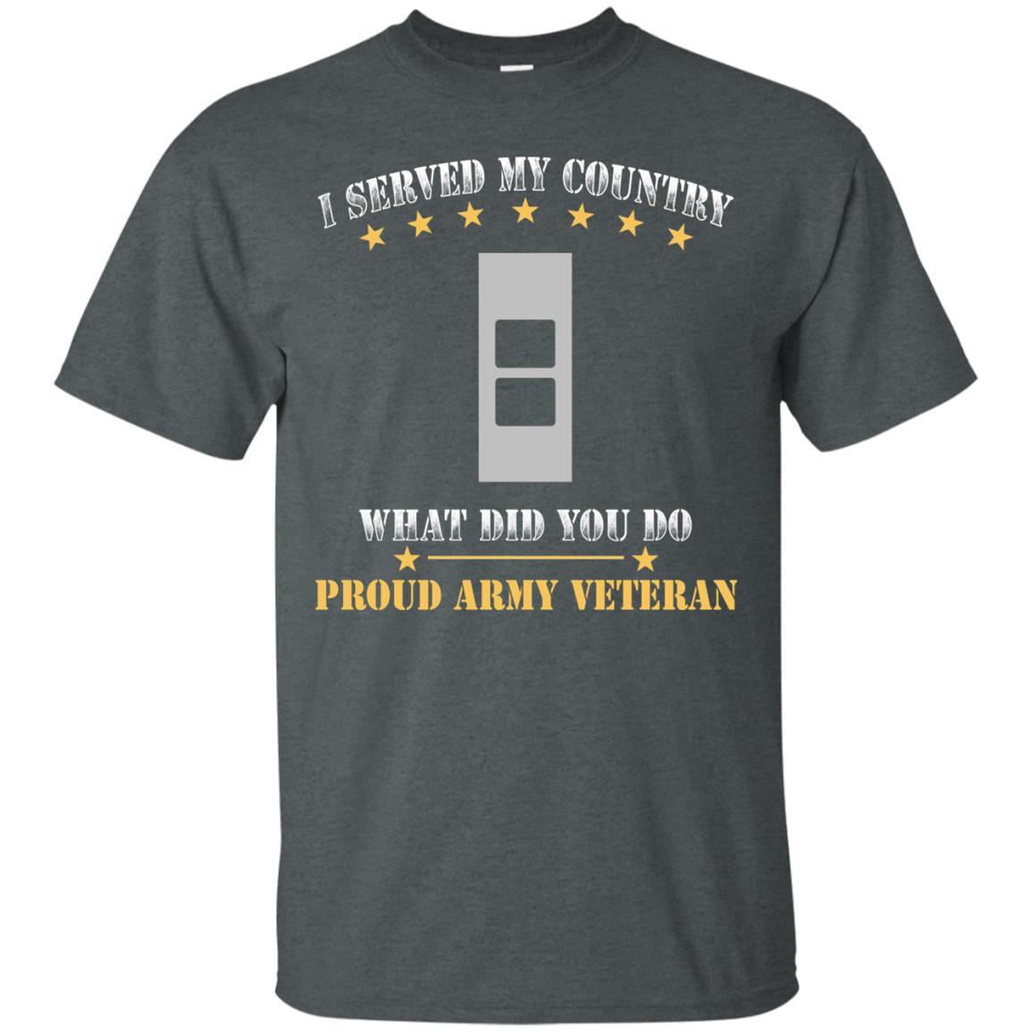US Army W-2 Chief Warrant Officer 2 W2 CW2 Warrant Officer Ranks Men Front T Shirt - Proud US Army Veteran-TShirt-Army-Veterans Nation