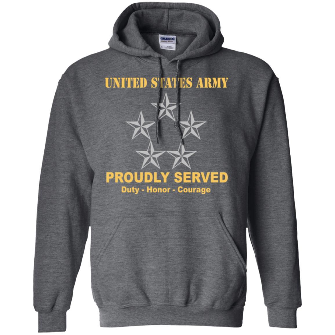 US Army O-10 General of the Army O10 GA General Officer Ranks Men Front Shirt US Army Rank-TShirt-Army-Veterans Nation