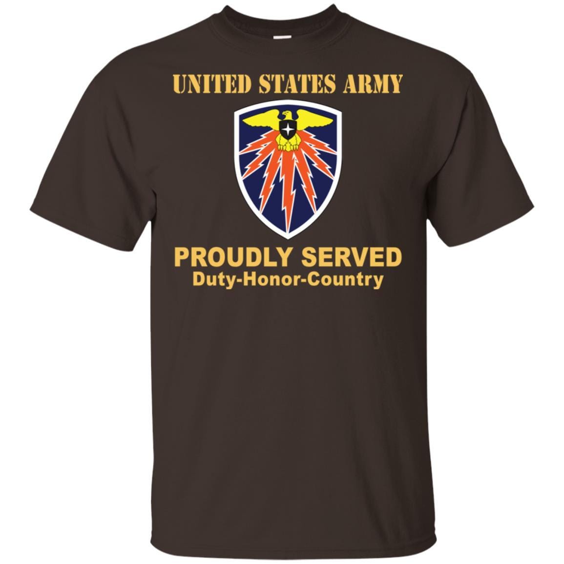 US ARMY 7TH SIGNAL COMMAND- Proudly Served T-Shirt On Front For Men-TShirt-Army-Veterans Nation