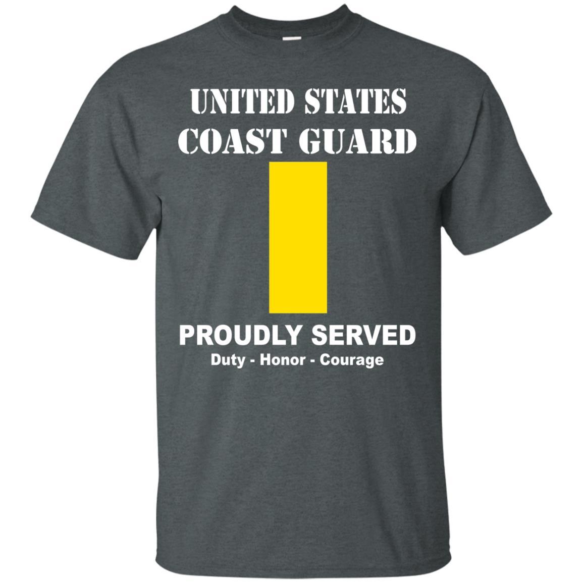 US Coast Guard O-1 Ensign O1 ENS Junior Officer Men Front USCG T Shirt-TShirt-USCG-Veterans Nation