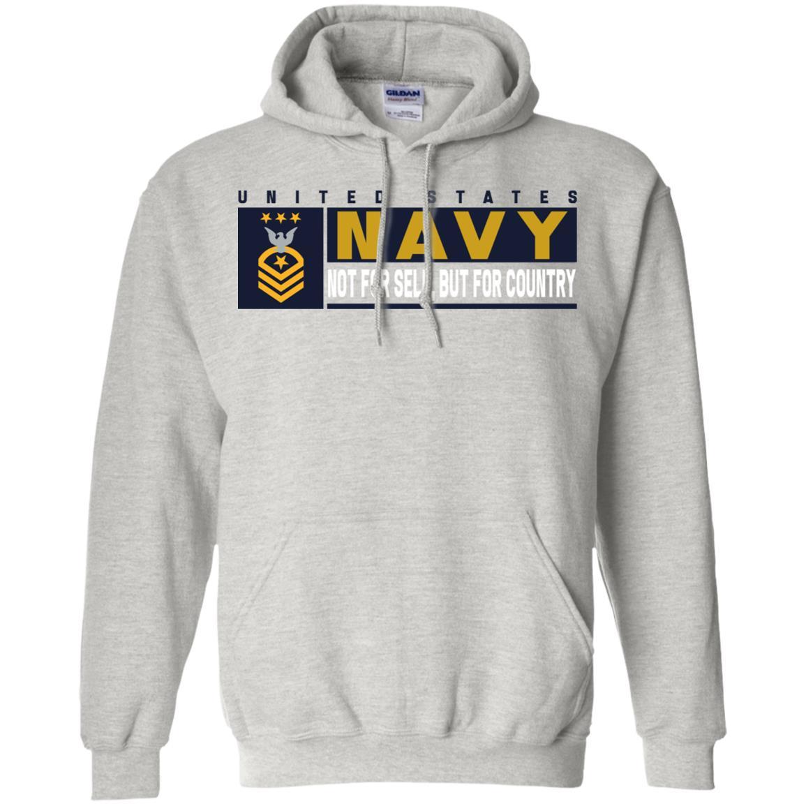 US Navy E-9 Master Chief Petty Officer Of The Navy E9 MCPON Not For Self, But For Country Long Sleeve - Pullover Hoodie-TShirt-Navy-Veterans Nation