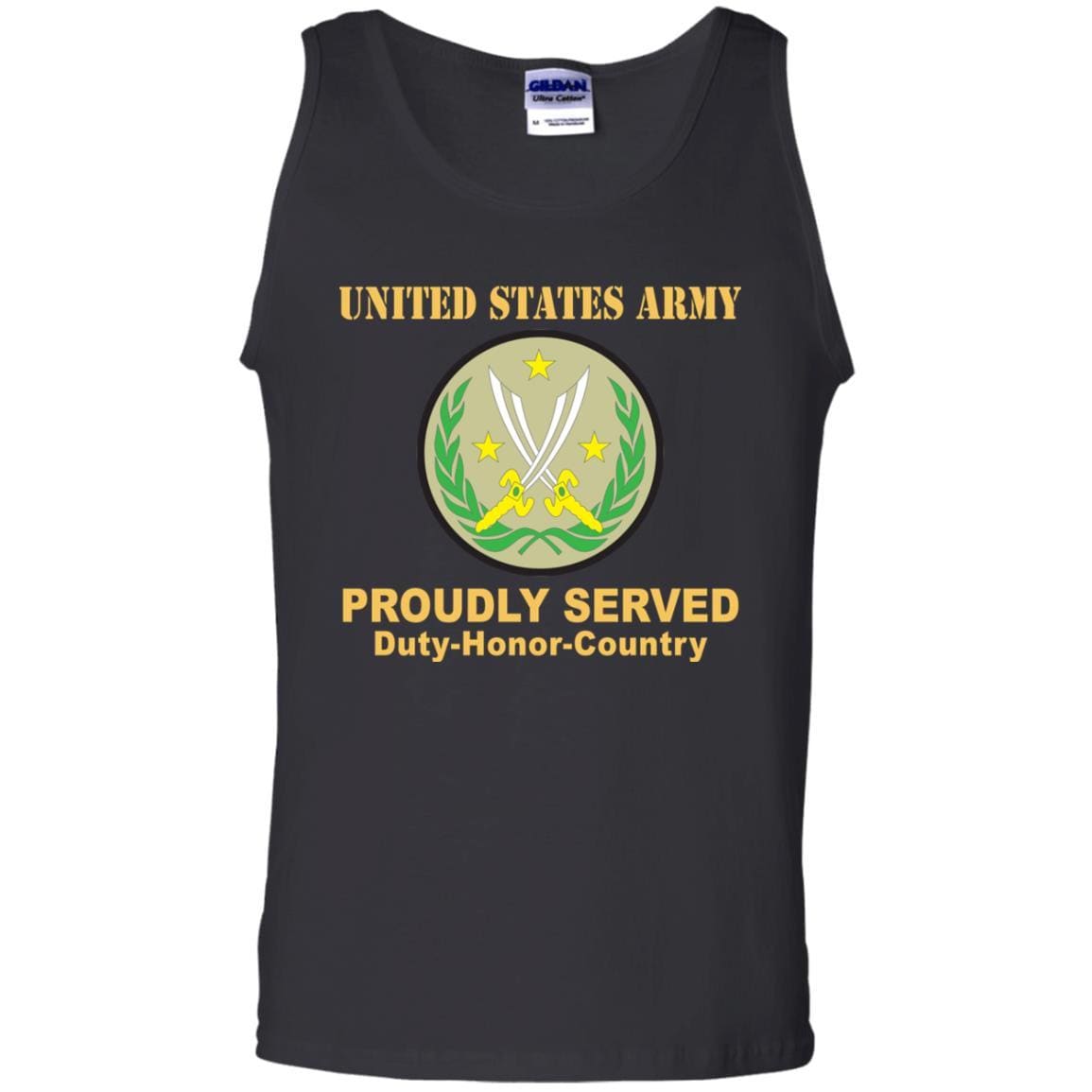 US ARMY CSIB COMBINED JOINT TASK FORCE - OPERATION INHERENT RESOLVE- Proudly Served T-Shirt On Front For Men-TShirt-Army-Veterans Nation