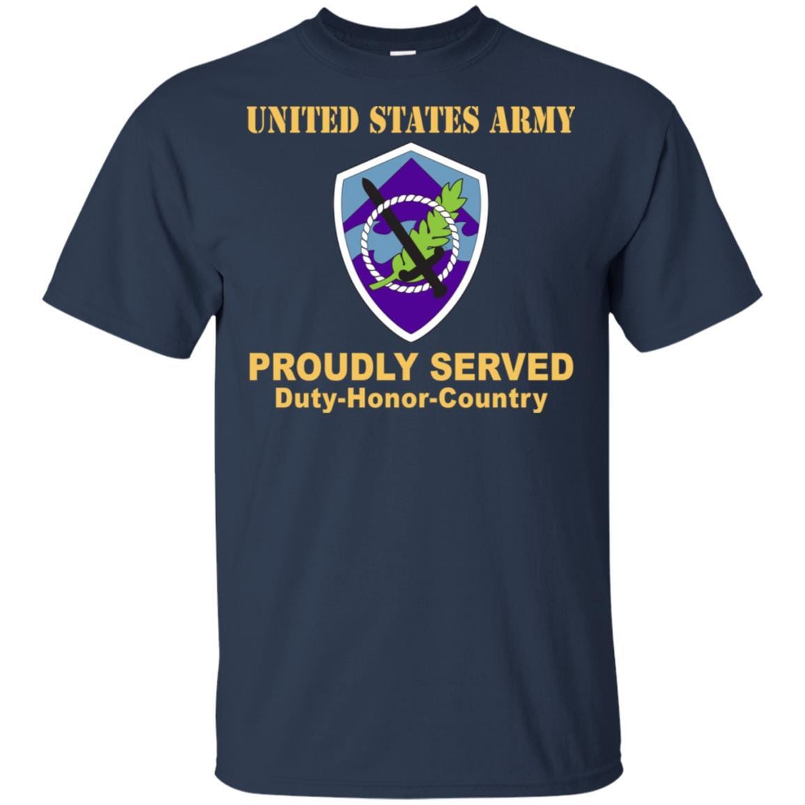 US ARMY 350 CIVIL AFFAIRS COMMAND- Proudly Served T-Shirt On Front For Men-TShirt-Army-Veterans Nation