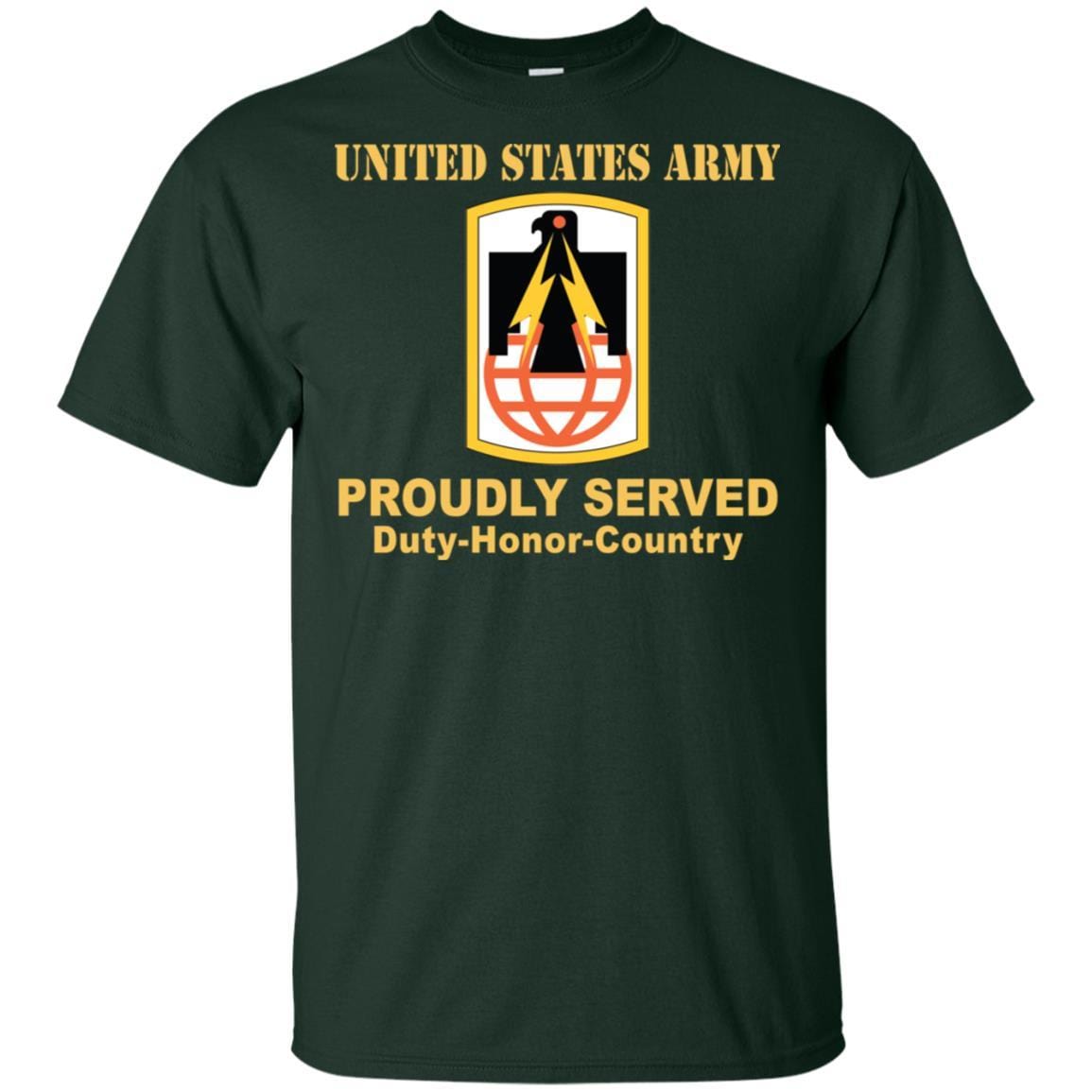 US ARMY 11TH SIGNAL BRIGADE- Proudly Served T-Shirt On Front For Men-TShirt-Army-Veterans Nation