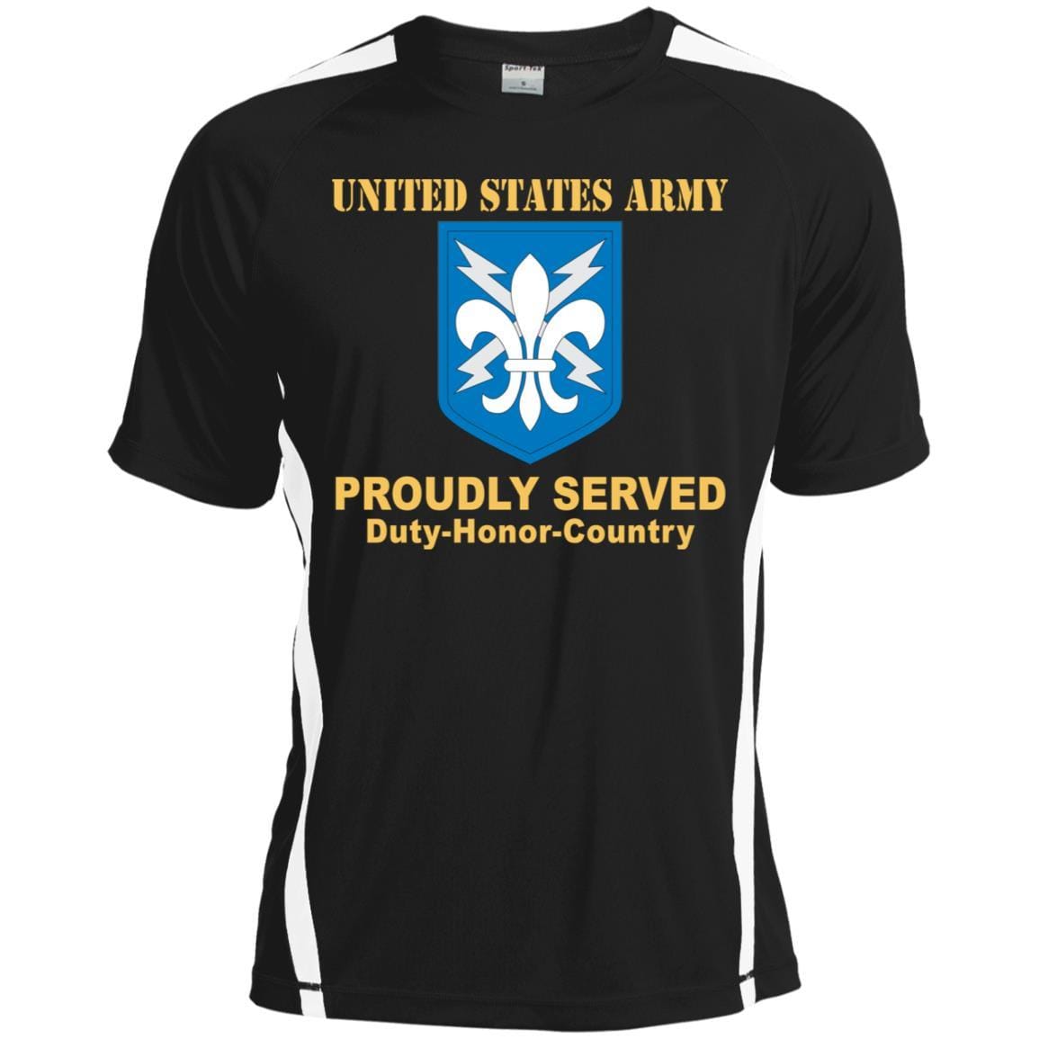 US ARMY 205TH MILITARY INTELLIGENCE BRIGADE- Proudly Served T-Shirt On Front For Men-TShirt-Army-Veterans Nation