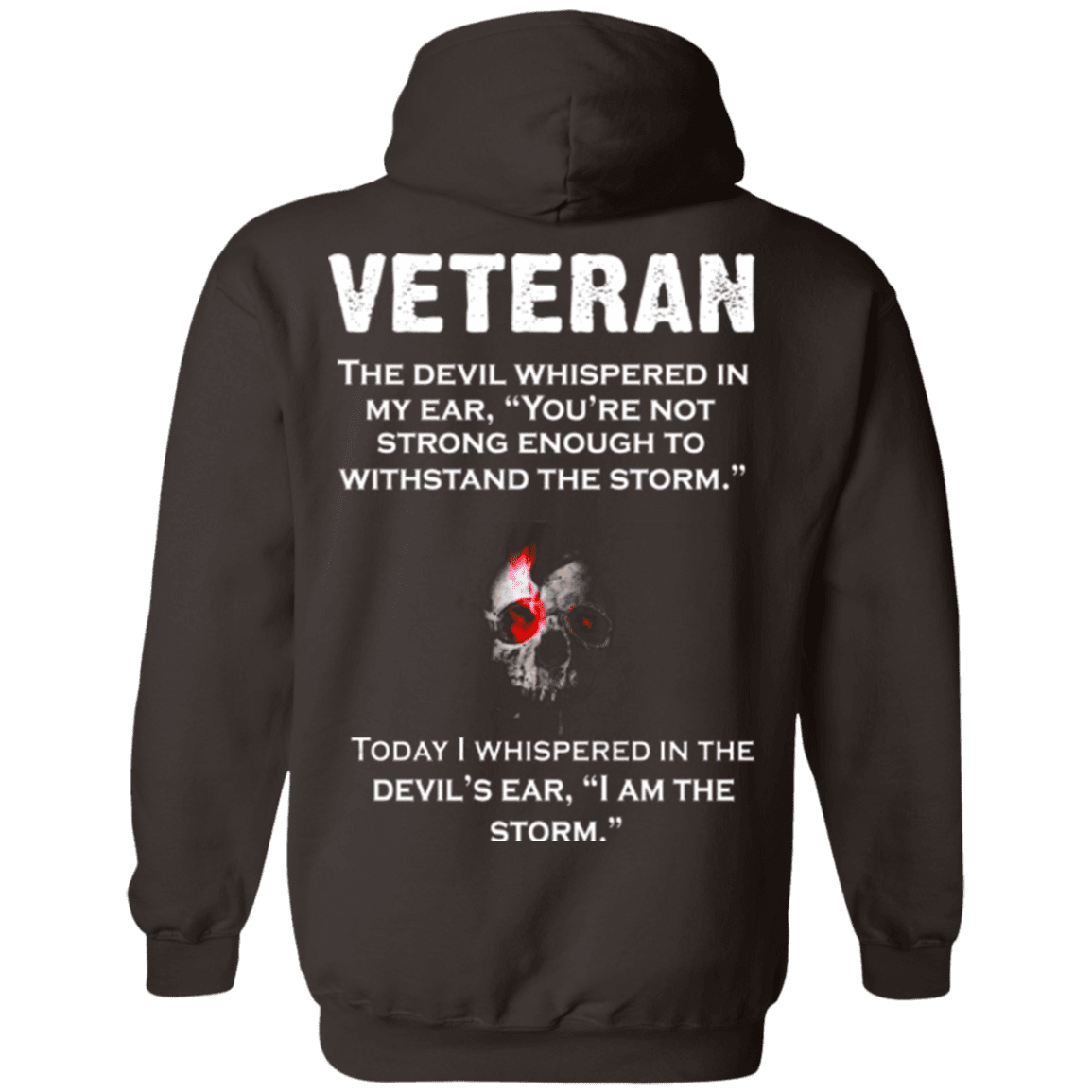 Military T-Shirt "Veteran The Devil Whispered In Devil's Ear"-TShirt-General-Veterans Nation