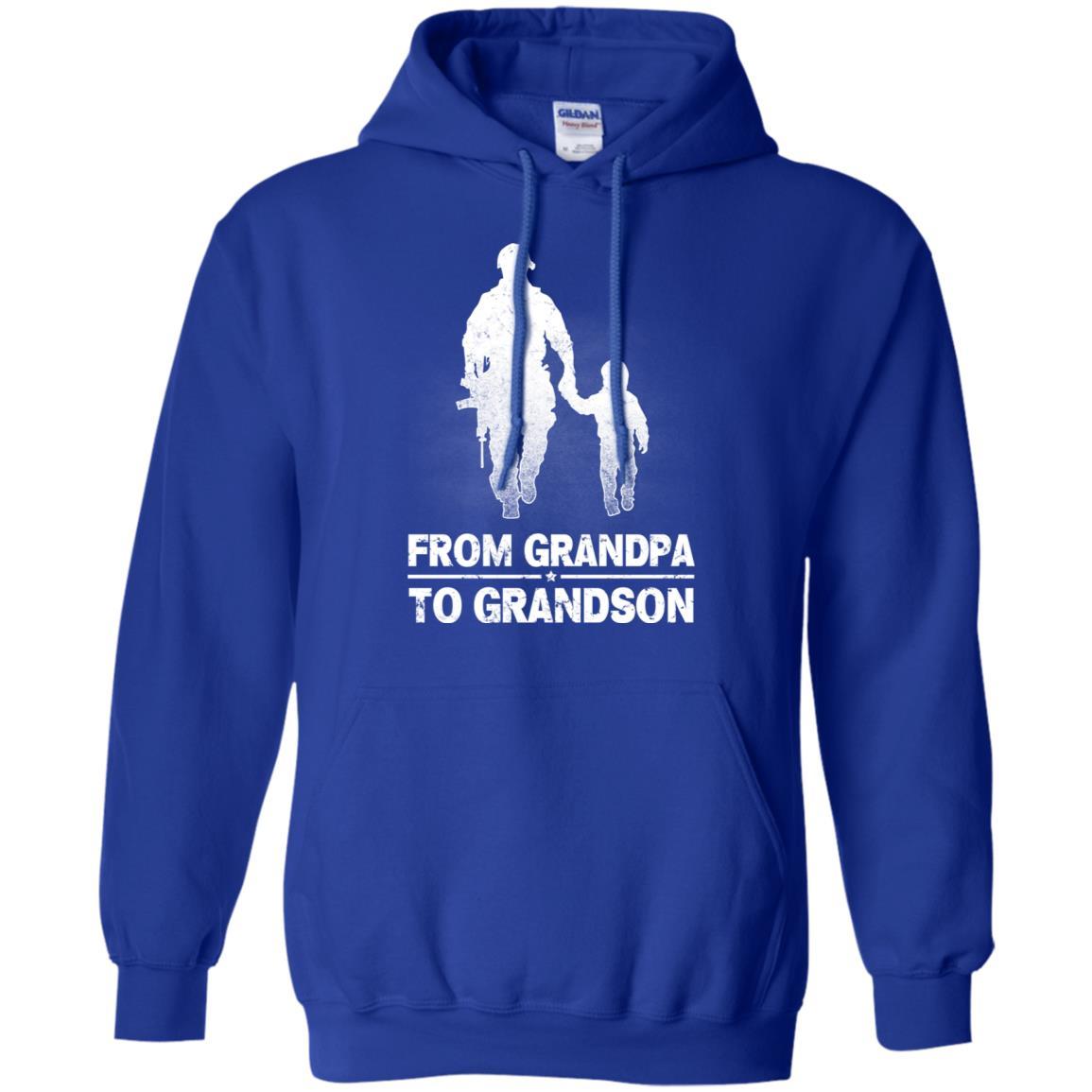 Military T-Shirt "From Grandpa to grandson On" Front-TShirt-General-Veterans Nation