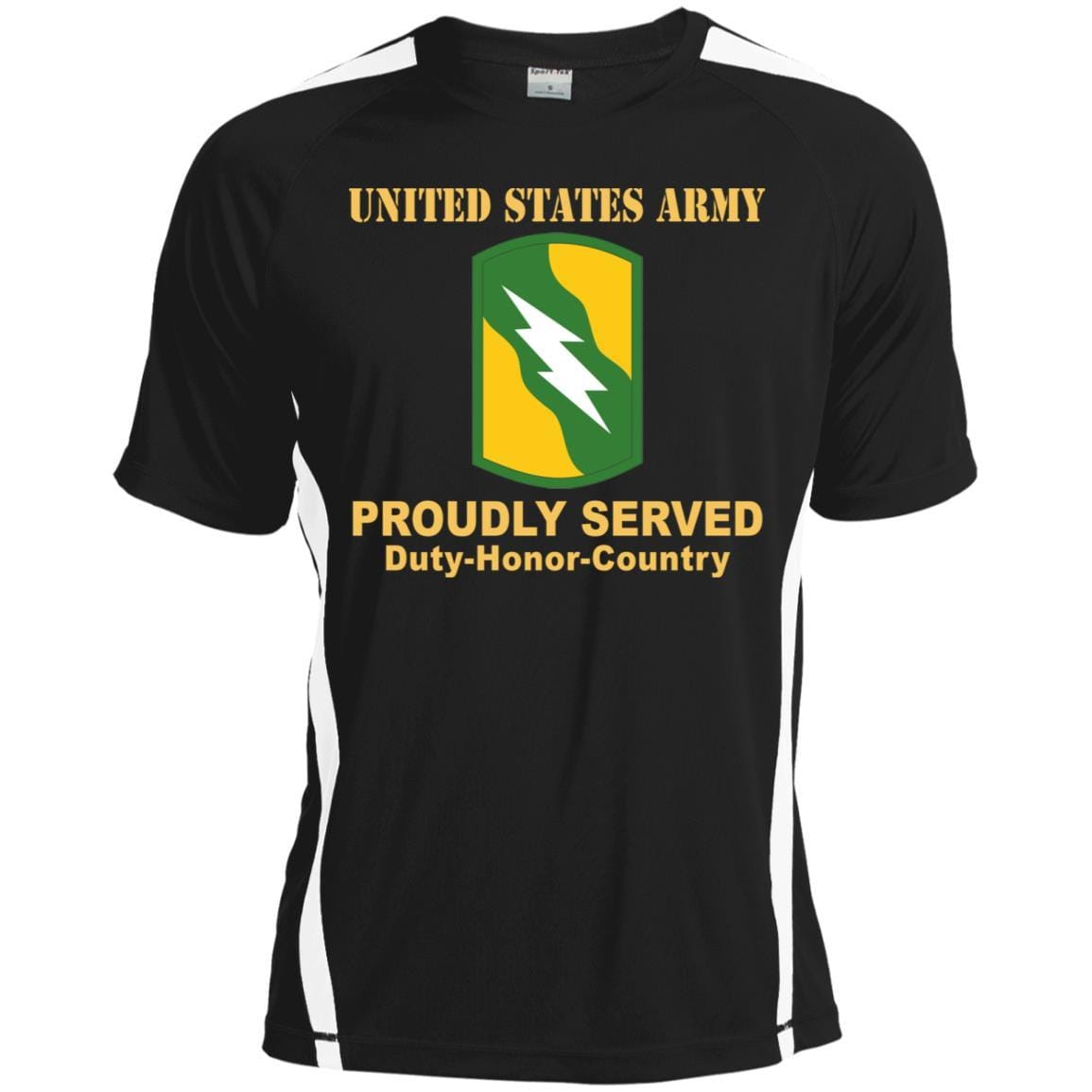 US ARMY 155TH ARMORED BRIGADE COMBAT TEAM- Proudly Served T-Shirt On Front For Men-TShirt-Army-Veterans Nation