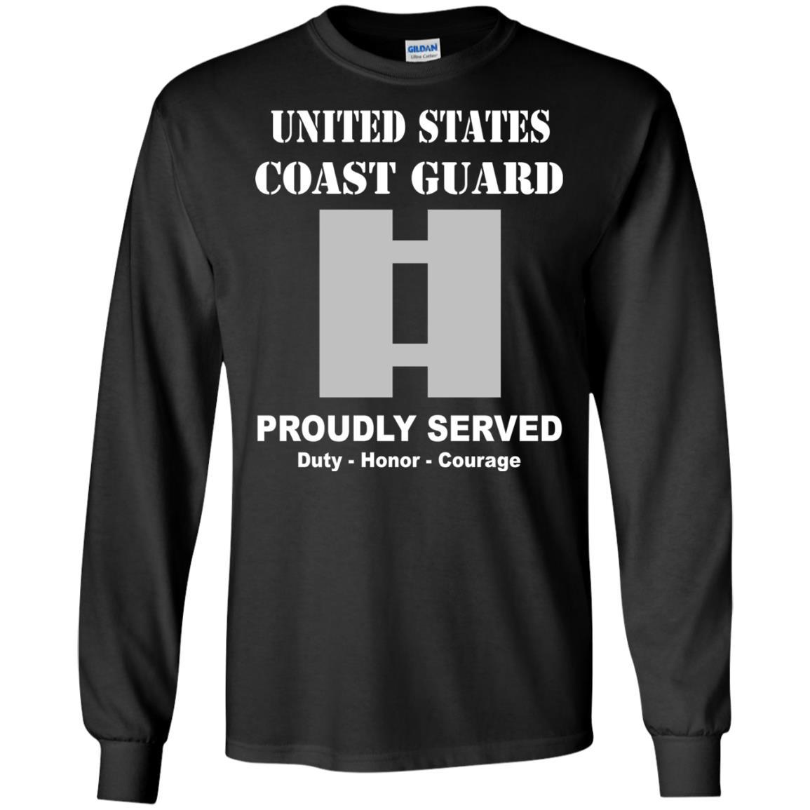US Coast Guard O-3 Lieutenant O3 LT Junior Officer Men Front USCG T Shirt-TShirt-USCG-Veterans Nation