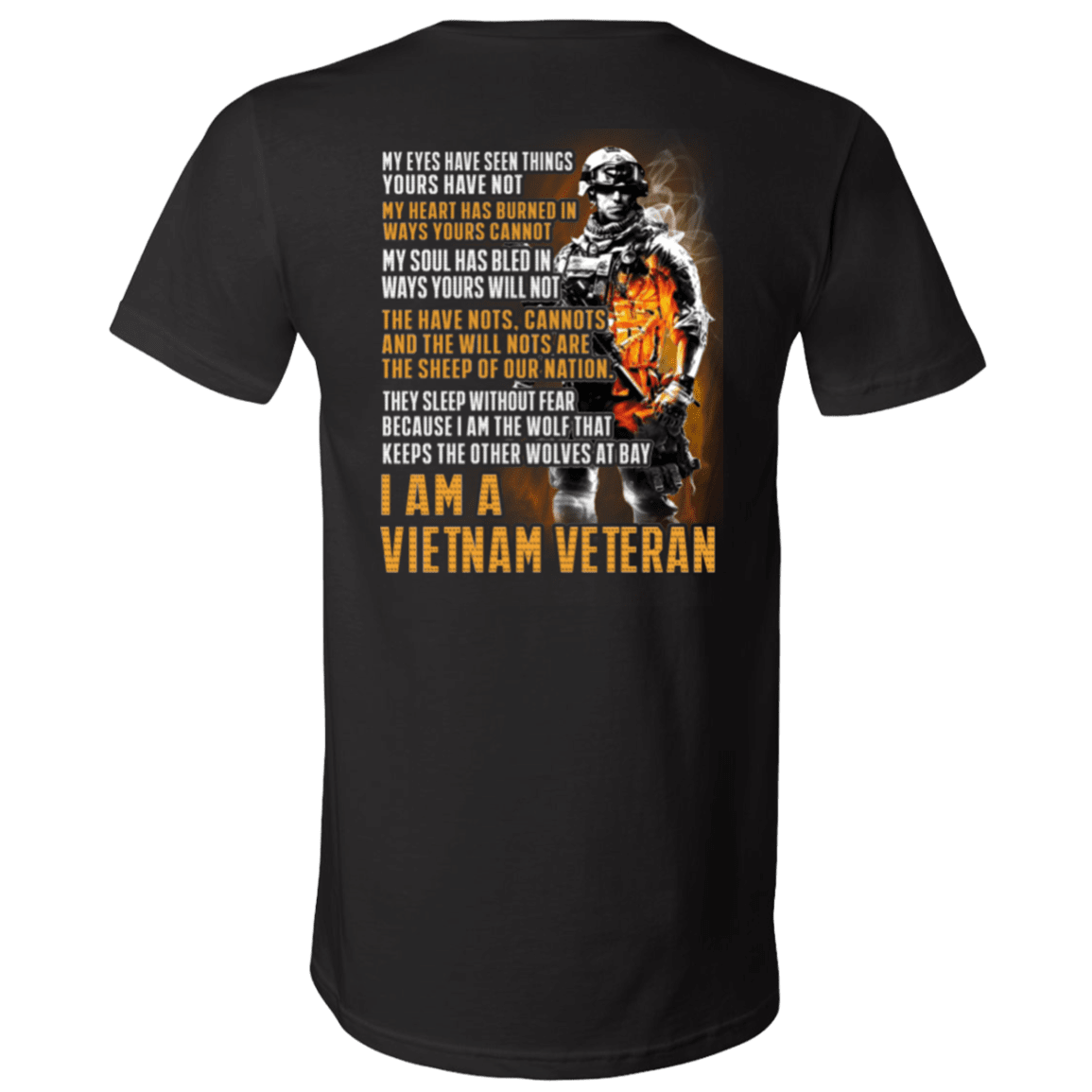 Military T-Shirt "I Am Vietnam Veteran"-TShirt-General-Veterans Nation