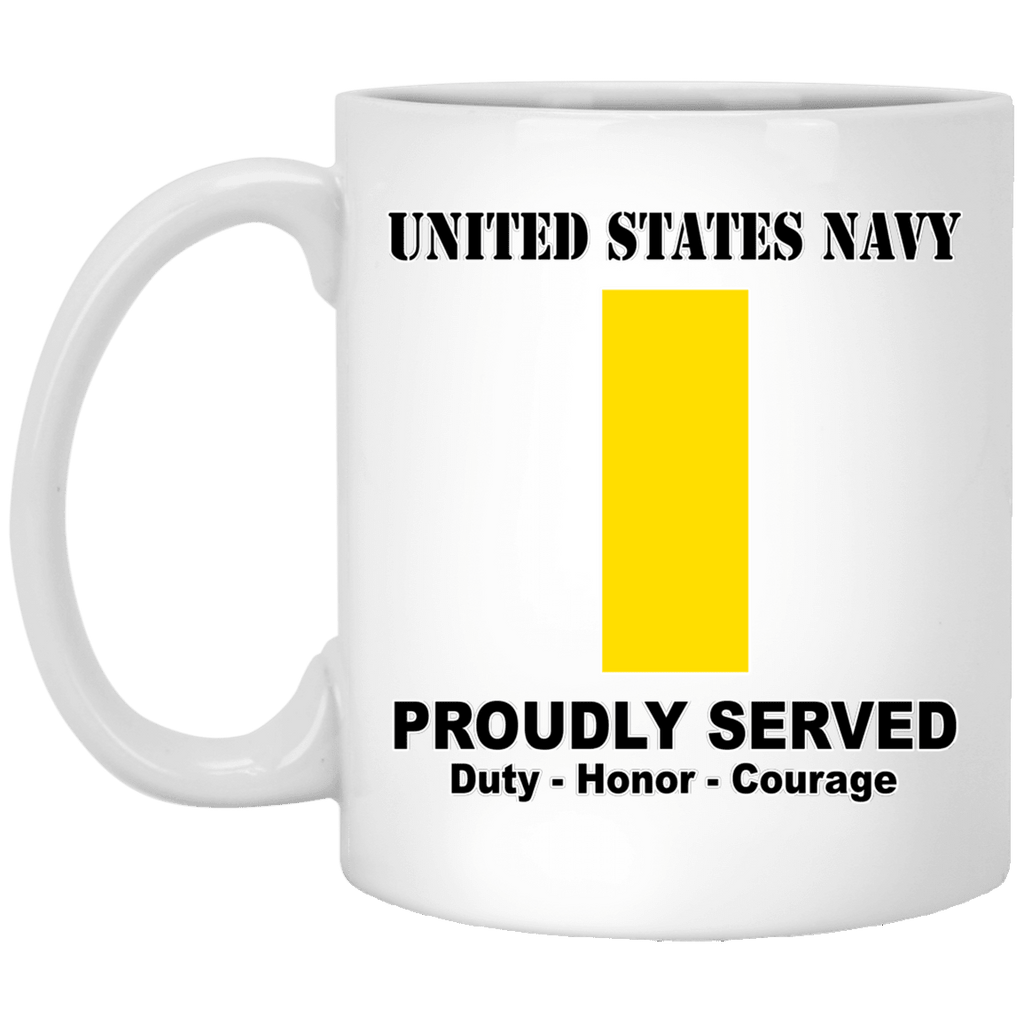 US Navy O-1 Ensign O1 ENS Junior Officer Ranks T shirt White Coffee Mug - Stainless Travel Mug-Mug-Navy-Officer-Veterans Nation