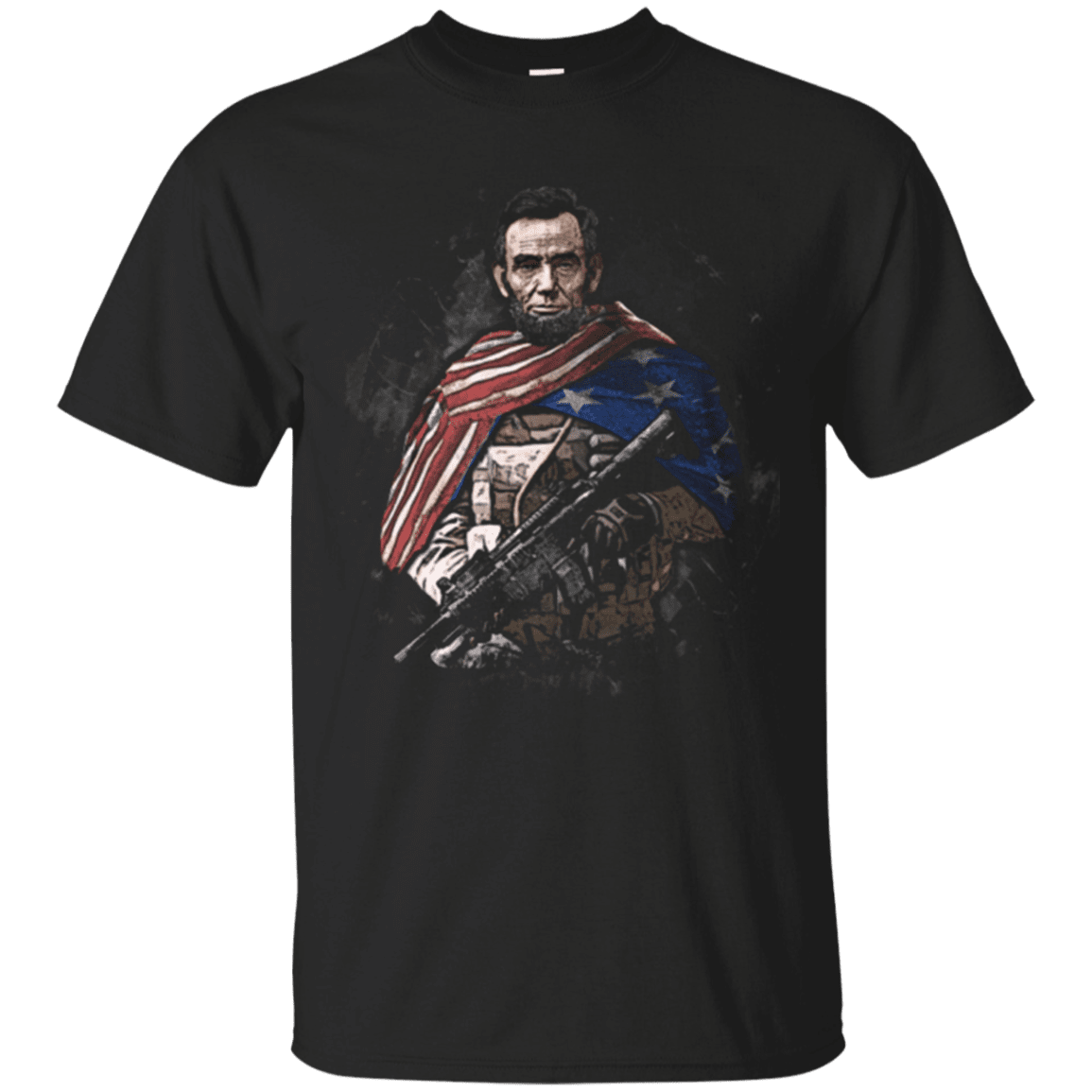 Military T-Shirt "Abraham Lincoln Soldier Presidents"-TShirt-General-Veterans Nation
