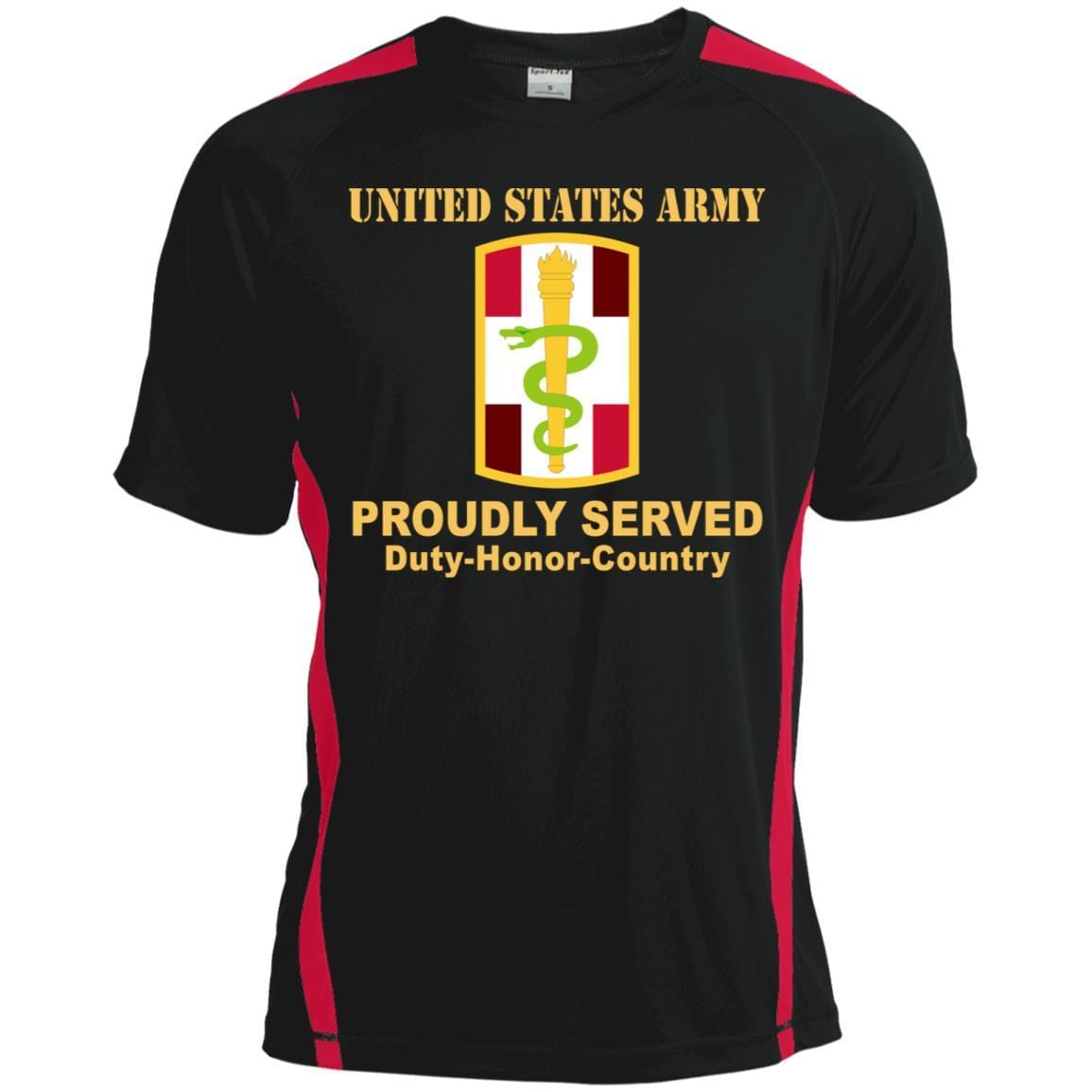 US ARMY 330TH MEDICAL BRIGADE- Proudly Served T-Shirt On Front For Men-TShirt-Army-Veterans Nation