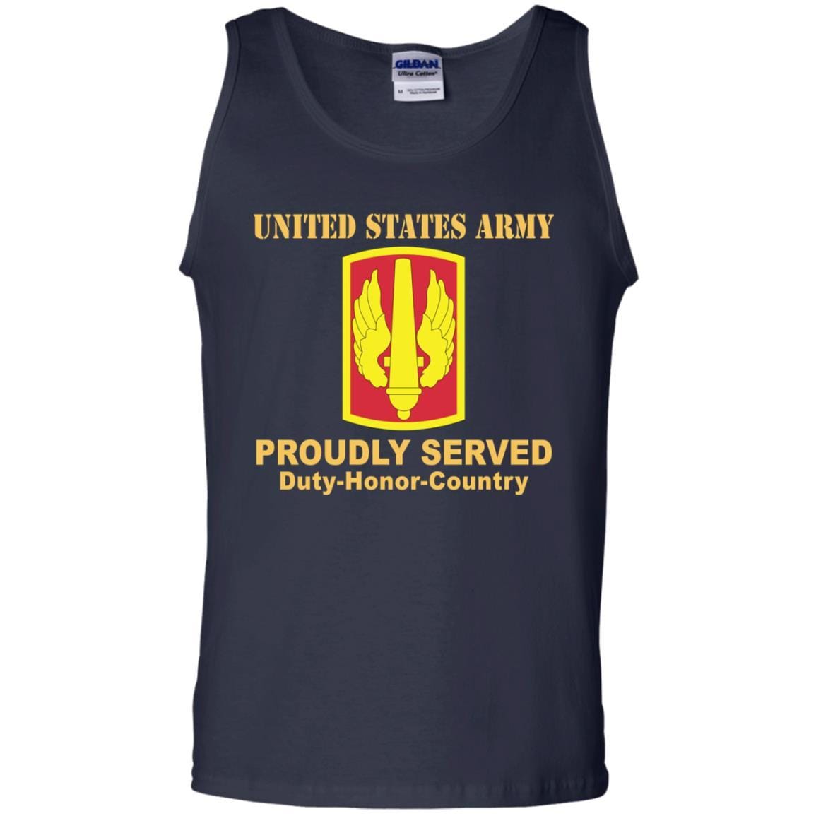 US ARMY 18TH FIELD ARTILLERY BRIGADE- Proudly Served T-Shirt On Front For Men-TShirt-Army-Veterans Nation