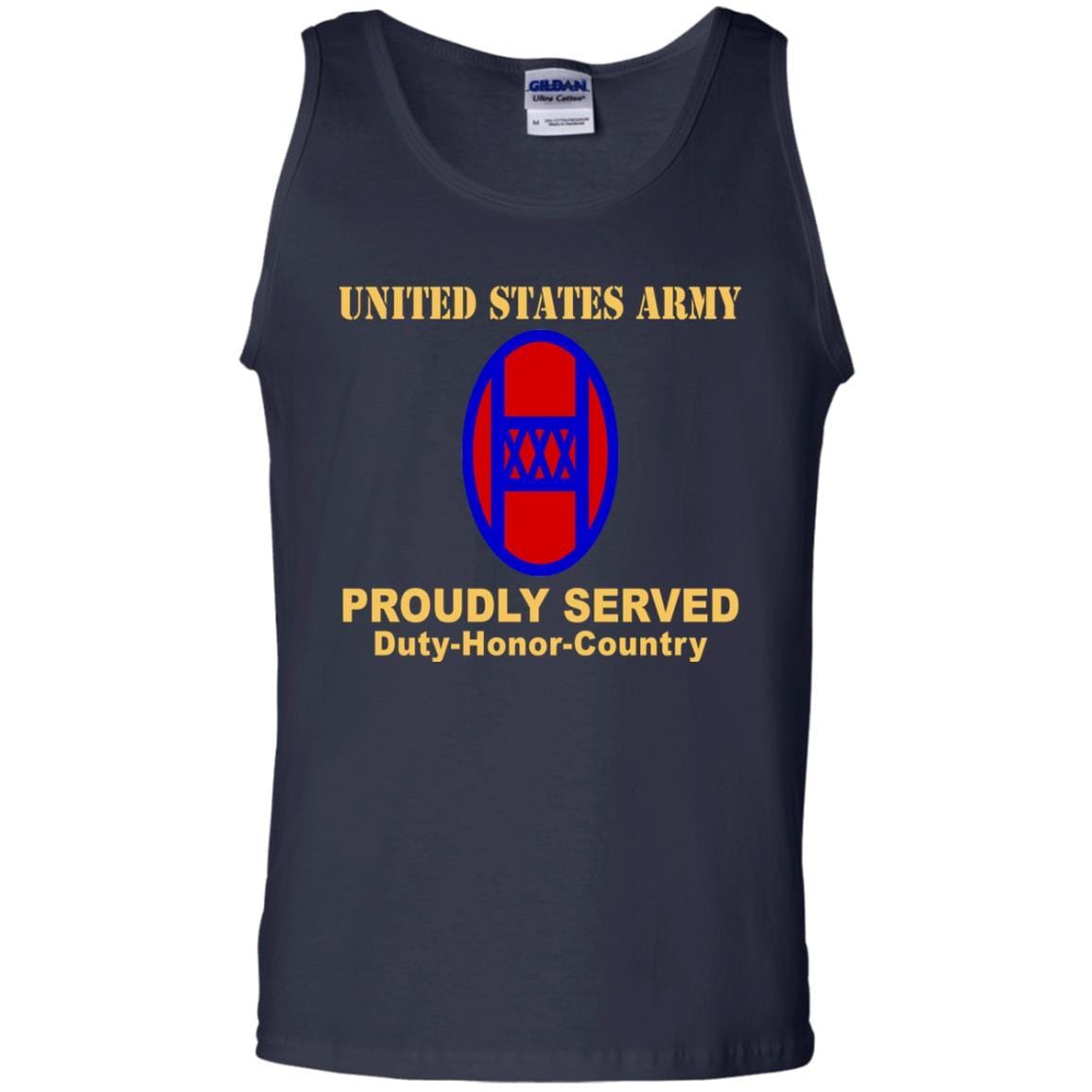 US ARMY 30TH ARMORED BRIGADE COMBAT TEAM - Proudly Served T-Shirt On Front For Men-TShirt-Army-Veterans Nation