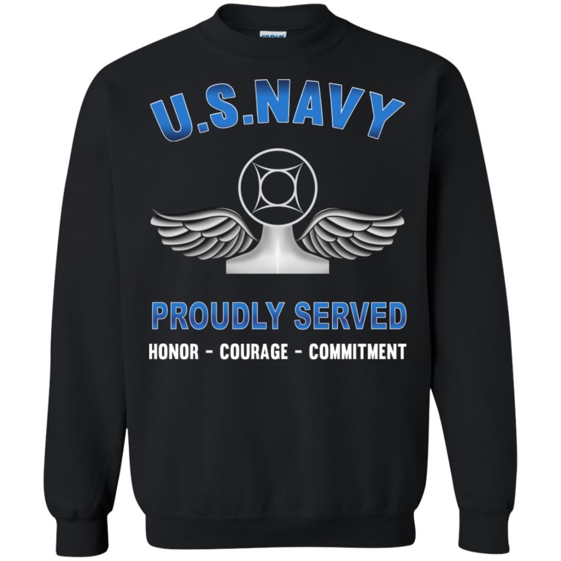 Navy Air Traffic Controller Navy AC - Proudly Served T-Shirt For Men On Front-TShirt-Navy-Veterans Nation
