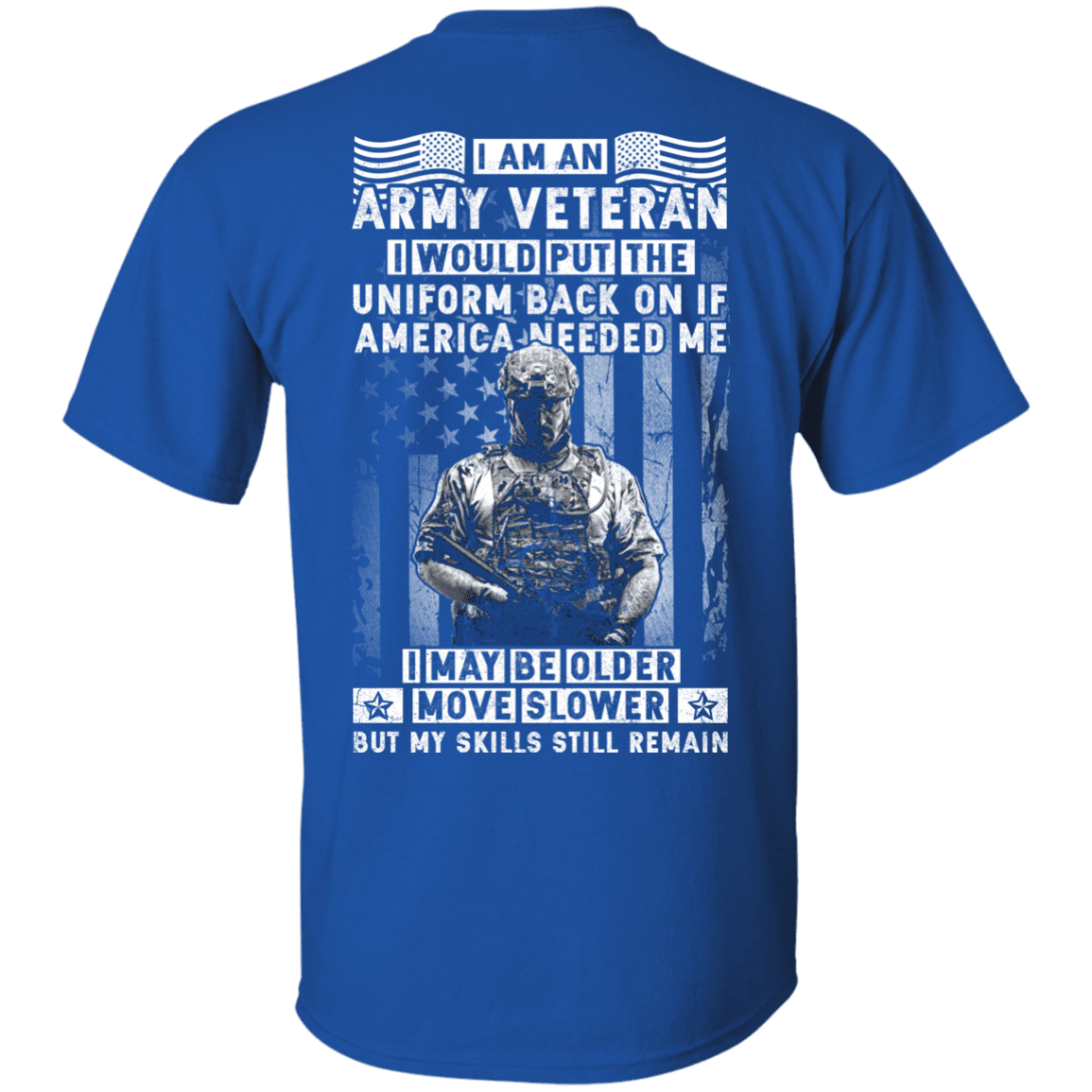 I am an Army Veteran Men Back T Shirts-TShirt-Army-Veterans Nation