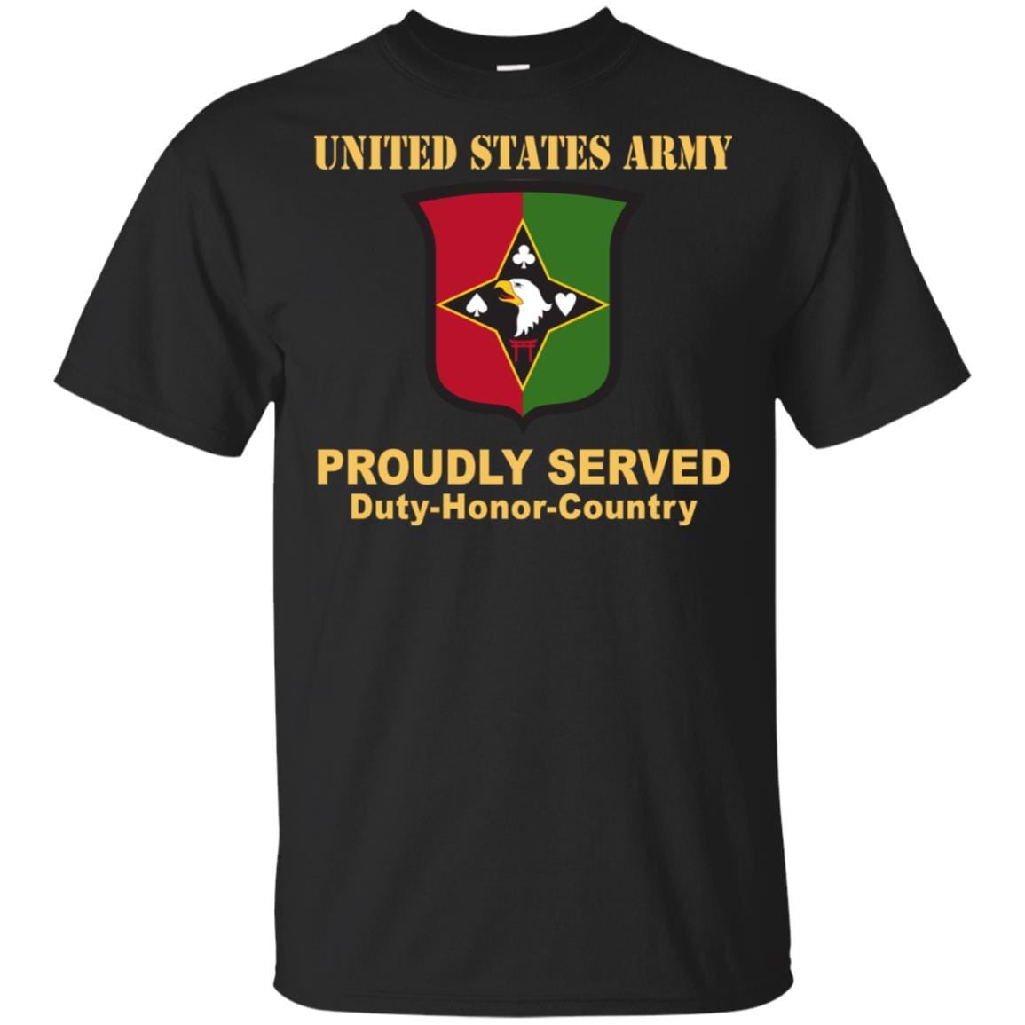 US ARMY 101 SUSTAINMENT BRIGADE- Proudly Served T-Shirt On Front For Men-TShirt-Army-Veterans Nation