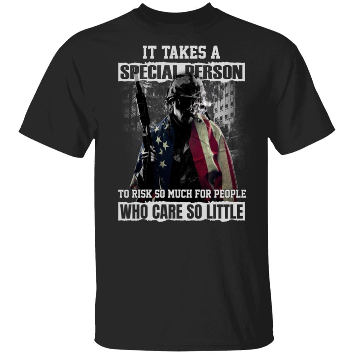 T-Shirt Takes A Specical Person - US Veteran On Front-T-Shirts-Veterans Nation
