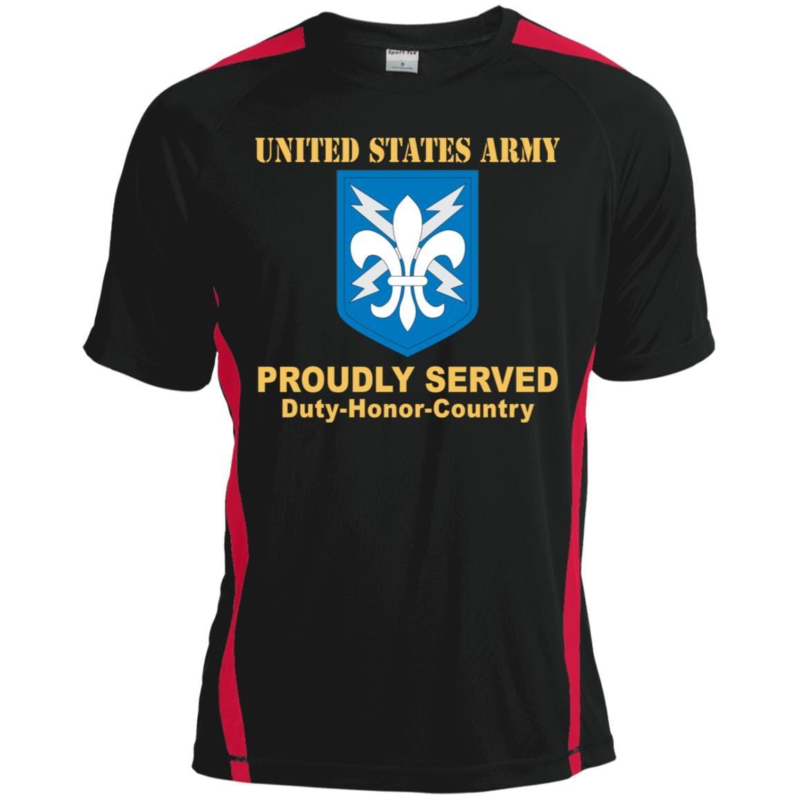 US ARMY 205TH MILITARY INTELLIGENCE BRIGADE- Proudly Served T-Shirt On Front For Men-TShirt-Army-Veterans Nation