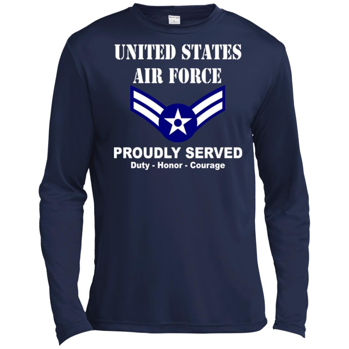 US Air Force E-3 Airman First Class A1C E3 Ranks Enlisted Airman T shirt Sport-Tek Tall Pullover Hoodie - T-Shirt-TShirt-USAF-Veterans Nation