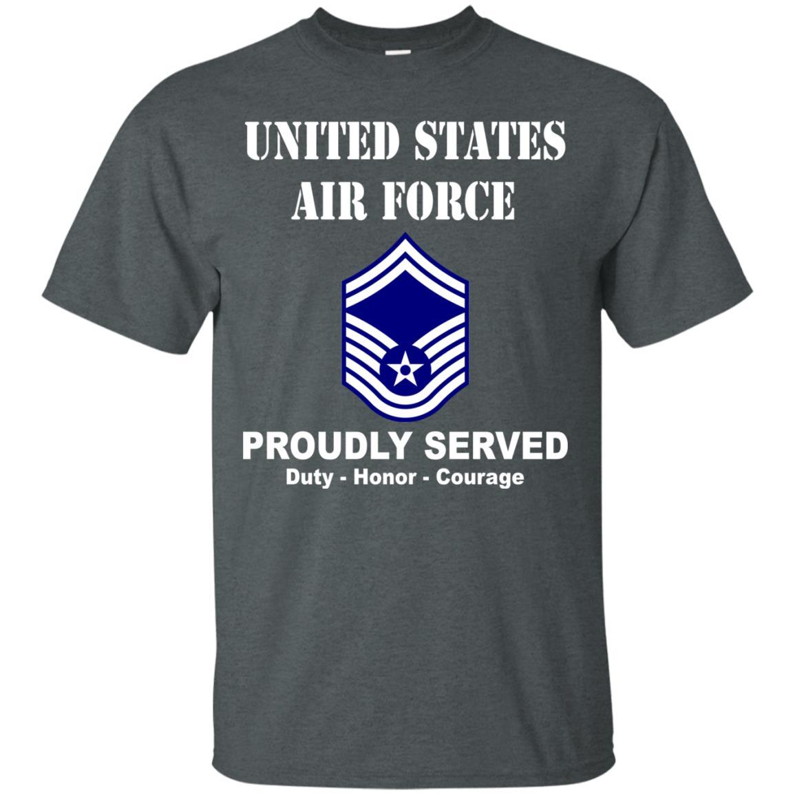 US Air Force E-8 Senior Master Sergeant SMSgt E8 Noncommissioned Officer Men Front T Shirt For Air Force-TShirt-USAF-Veterans Nation