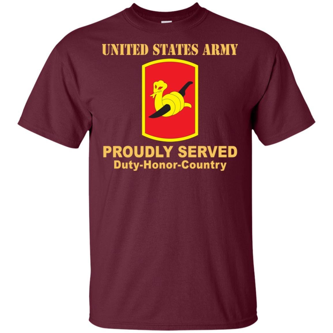 US ARMY 153RD FIELD ARTILLERY BRIGADE- Proudly Served T-Shirt On Front For Men-TShirt-Army-Veterans Nation