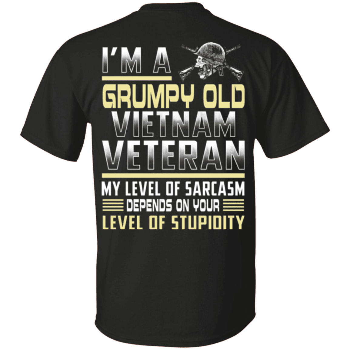 Military T-Shirt "I'm A Grump Old Vietnam Veteran"-TShirt-General-Veterans Nation