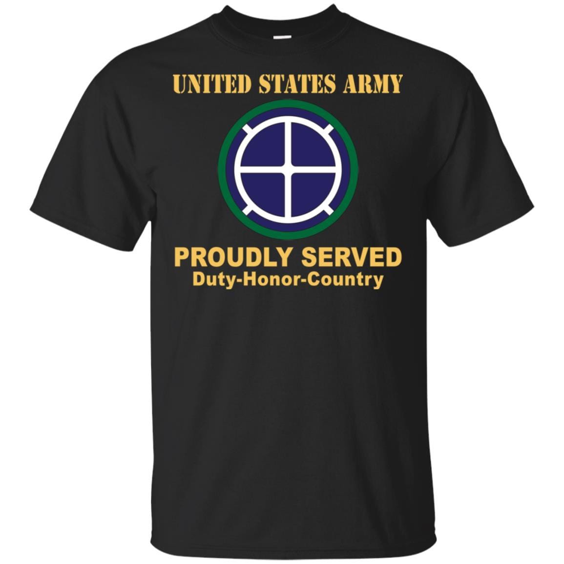 US ARMY 35TH INFANTRY DIVISION - Proudly Served T-Shirt On Front For Men-TShirt-Army-Veterans Nation