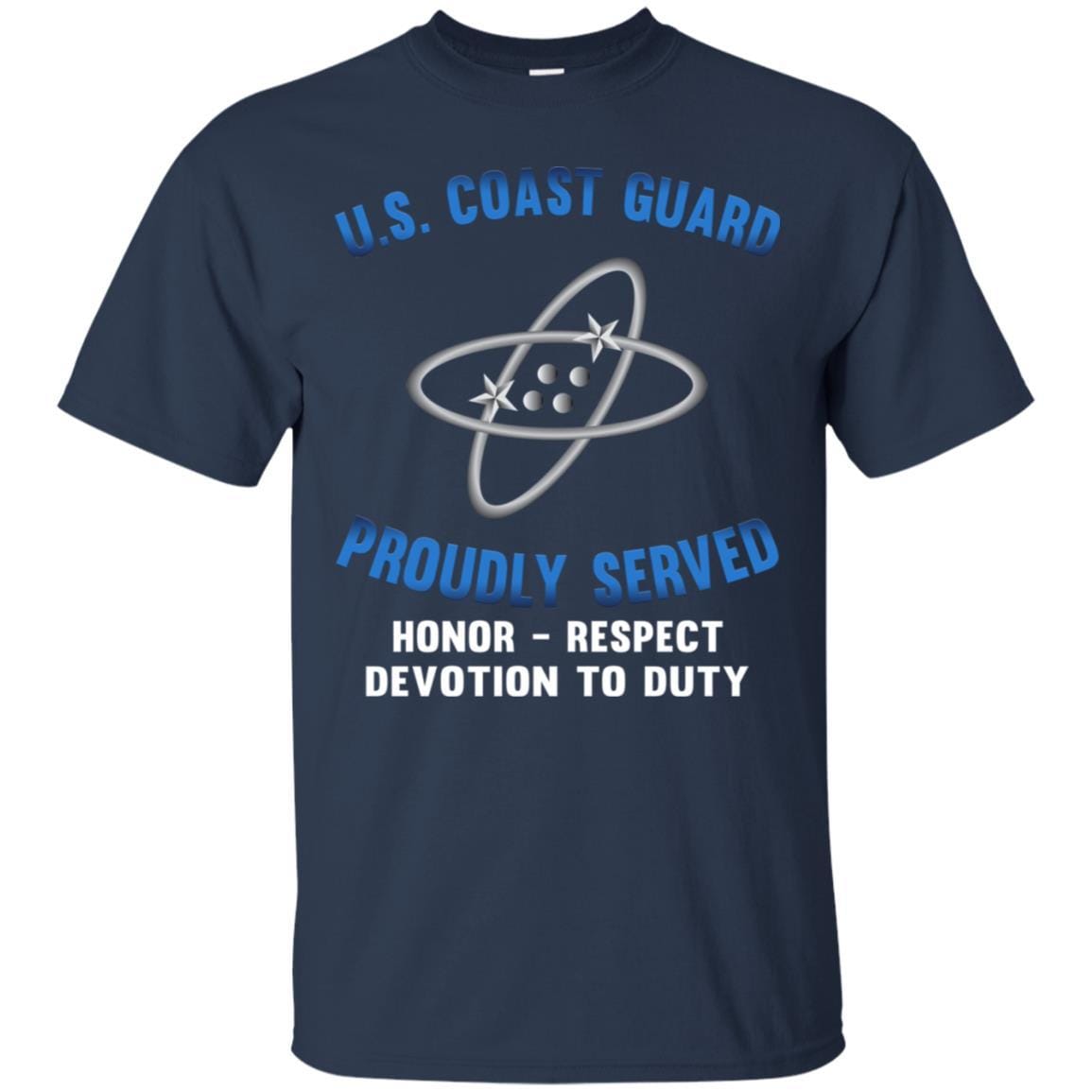 US Coast Guard Electronics Technician ET Logo Proudly Served T-Shirt For Men On Front-TShirt-USCG-Veterans Nation