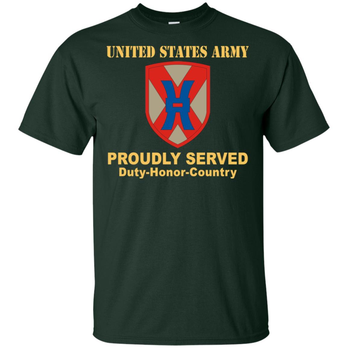 US ARMY 135TH SUSTAINMENT COMMAND- Proudly Served T-Shirt On Front For Men-TShirt-Army-Veterans Nation