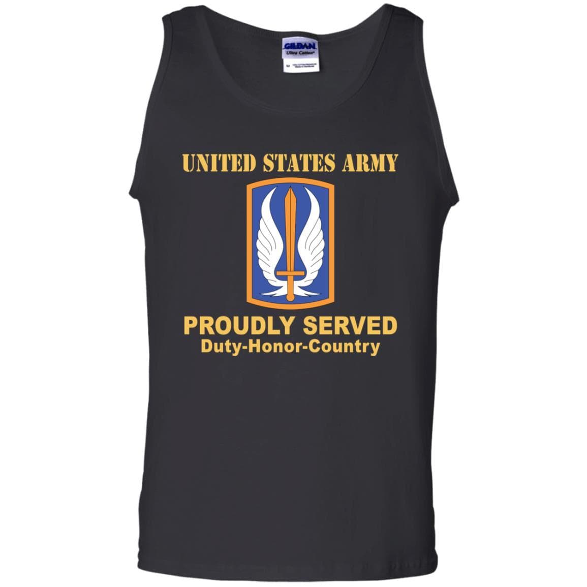 US ARMY 17TH AVIATION BRIGADE- Proudly Served T-Shirt On Front For Men-TShirt-Army-Veterans Nation