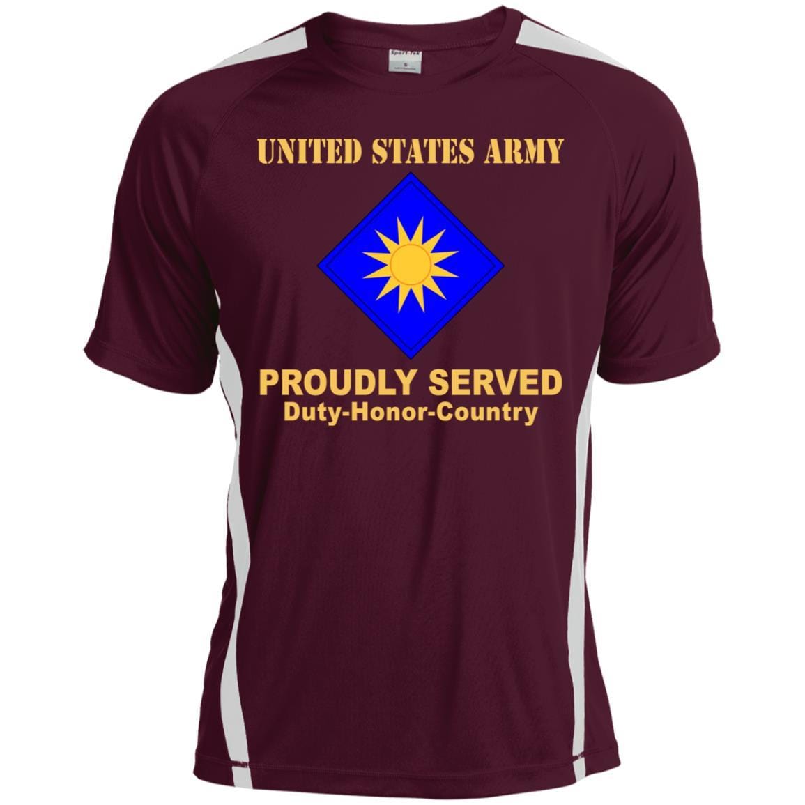 US ARMY 40TH INFANTRY DIVISION- Proudly Served T-Shirt On Front For Men-TShirt-Army-Veterans Nation