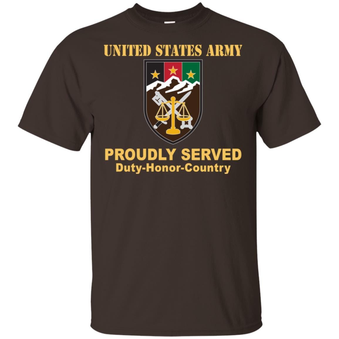 US ARMY CSIB UNITED STATES ARMY ELEMENT COMBINED JOINT INTERAGENCY TASK FORCE 435- Proudly Served T-Shirt On Front For Men-TShirt-Army-Veterans Nation