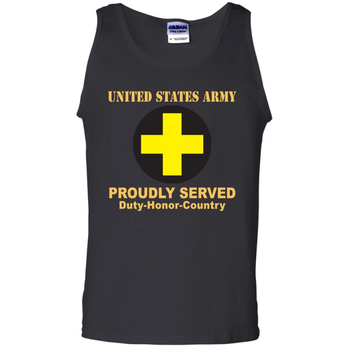 US ARMY 33RD INFANTRY BRIGADE COMBAT TEAM CSIB - Proudly Served T-Shirt On Front For Men-TShirt-Army-Veterans Nation