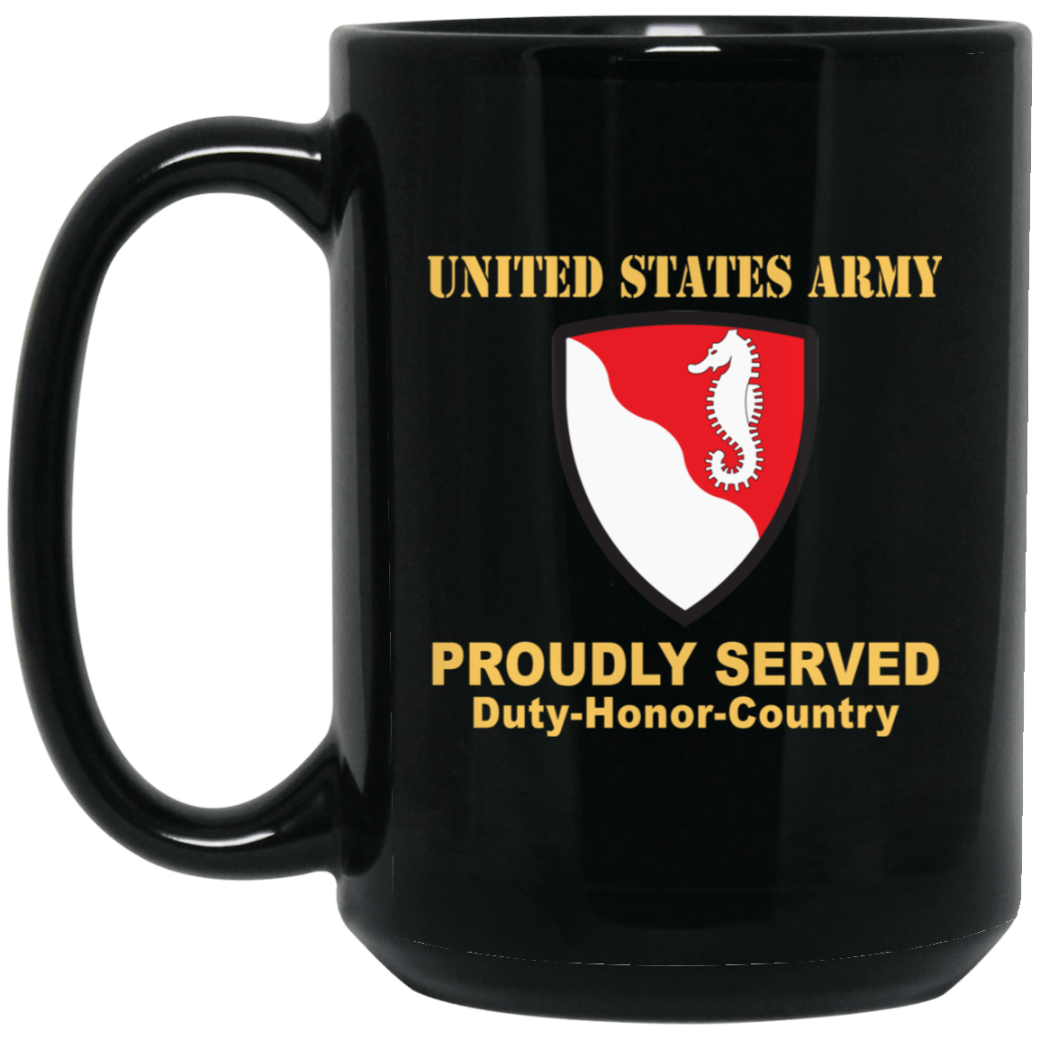 US ARMY 36TH ENGINEER BRIGADE- 11 oz - 15 oz Black Mug-Mug-Army-CSIB-Veterans Nation