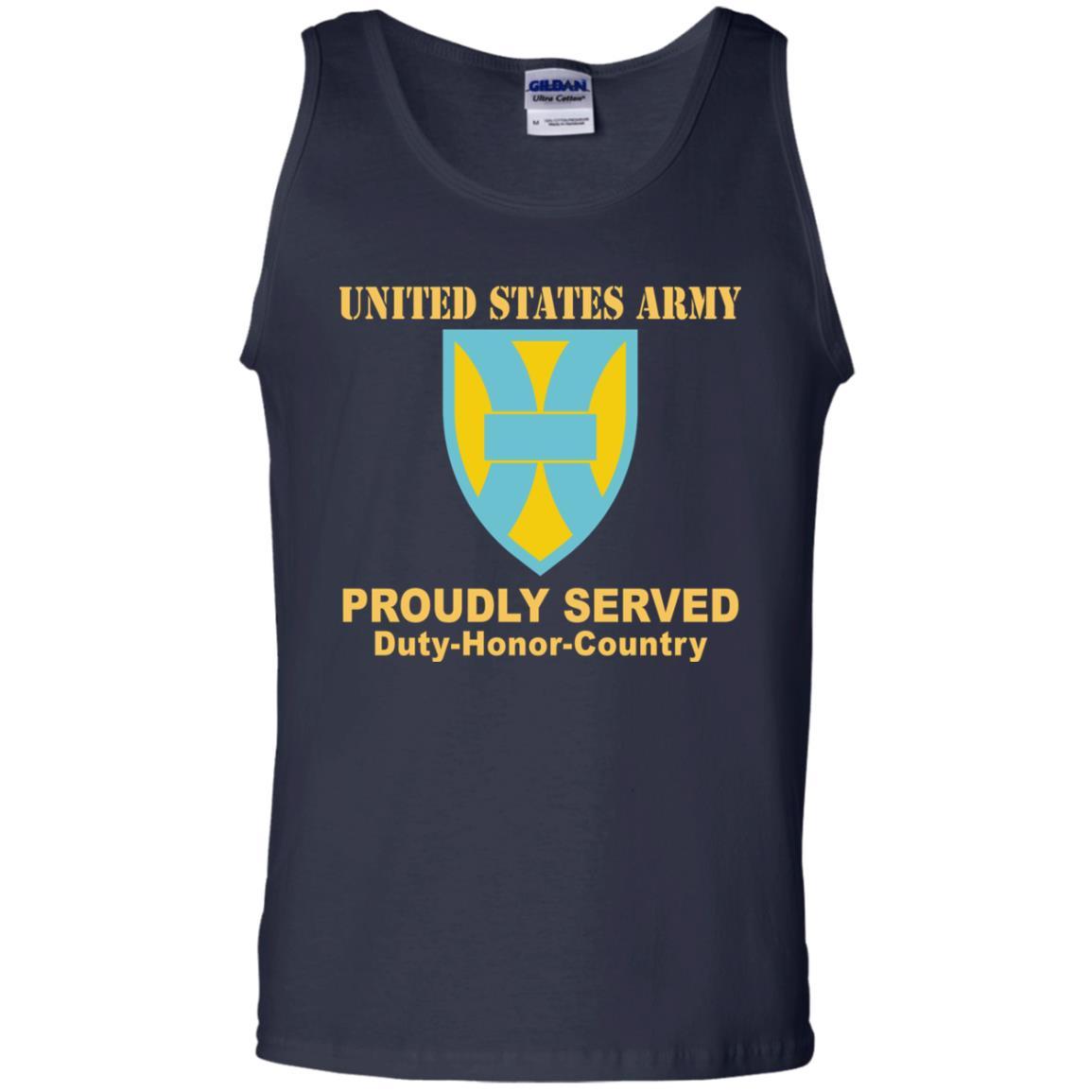 US ARMY 21ST SUSTAINMENT COMMAND- Proudly Served T-Shirt On Front For Men-TShirt-Army-Veterans Nation