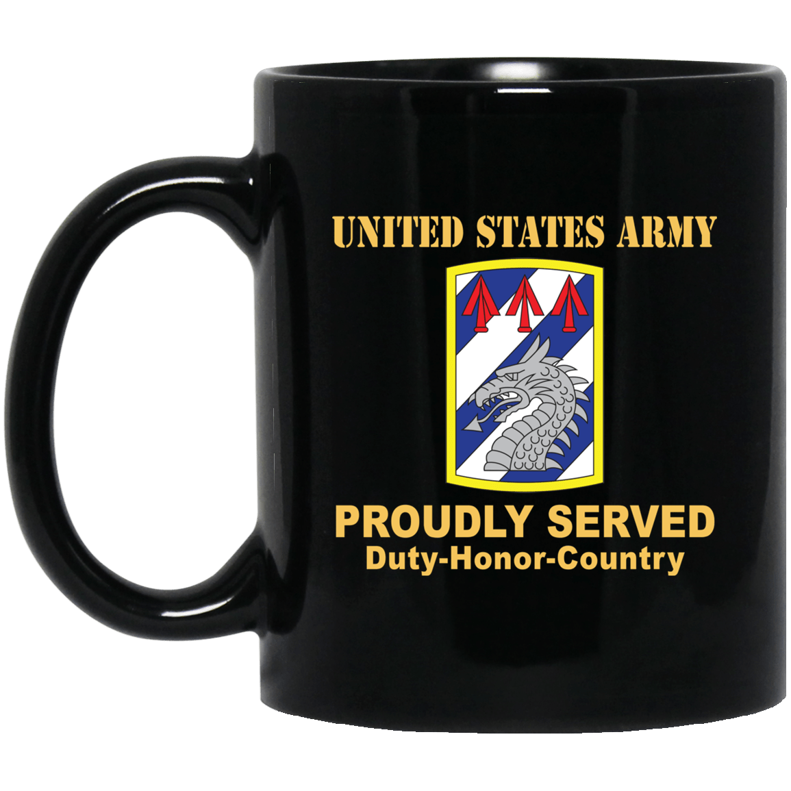 US ARMY 3RD SUSTAINMENT BRIGADE- 11 oz - 15 oz Black Mug-Mug-Army-CSIB-Veterans Nation