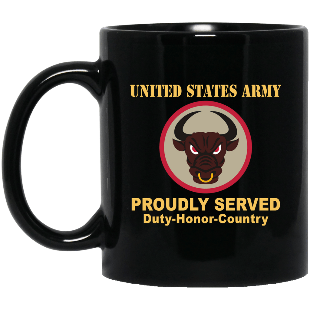 US ARMY 518 SUSTAINMENT BRIGADE- 11 oz - 15 oz Black Mug-Mug-Army-CSIB-Veterans Nation