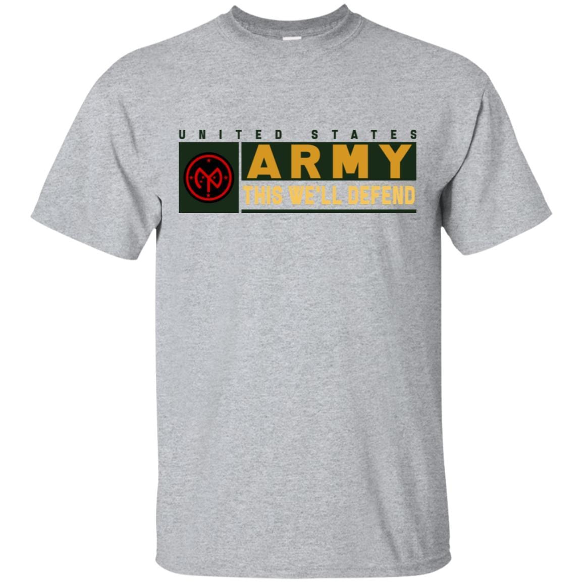 US Army 27TH INFANTRY BRIGADE COMBAT TEAM- This We'll Defend T-Shirt On Front For Men-TShirt-Army-Veterans Nation