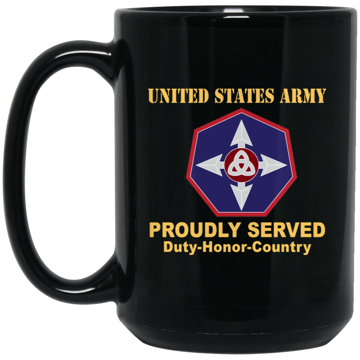 US ARMY 364TH EXPEDITIONARY SUSTAINMENT COMMAND- 11 oz - 15 oz Black Mug-Mug-Army-CSIB-Veterans Nation