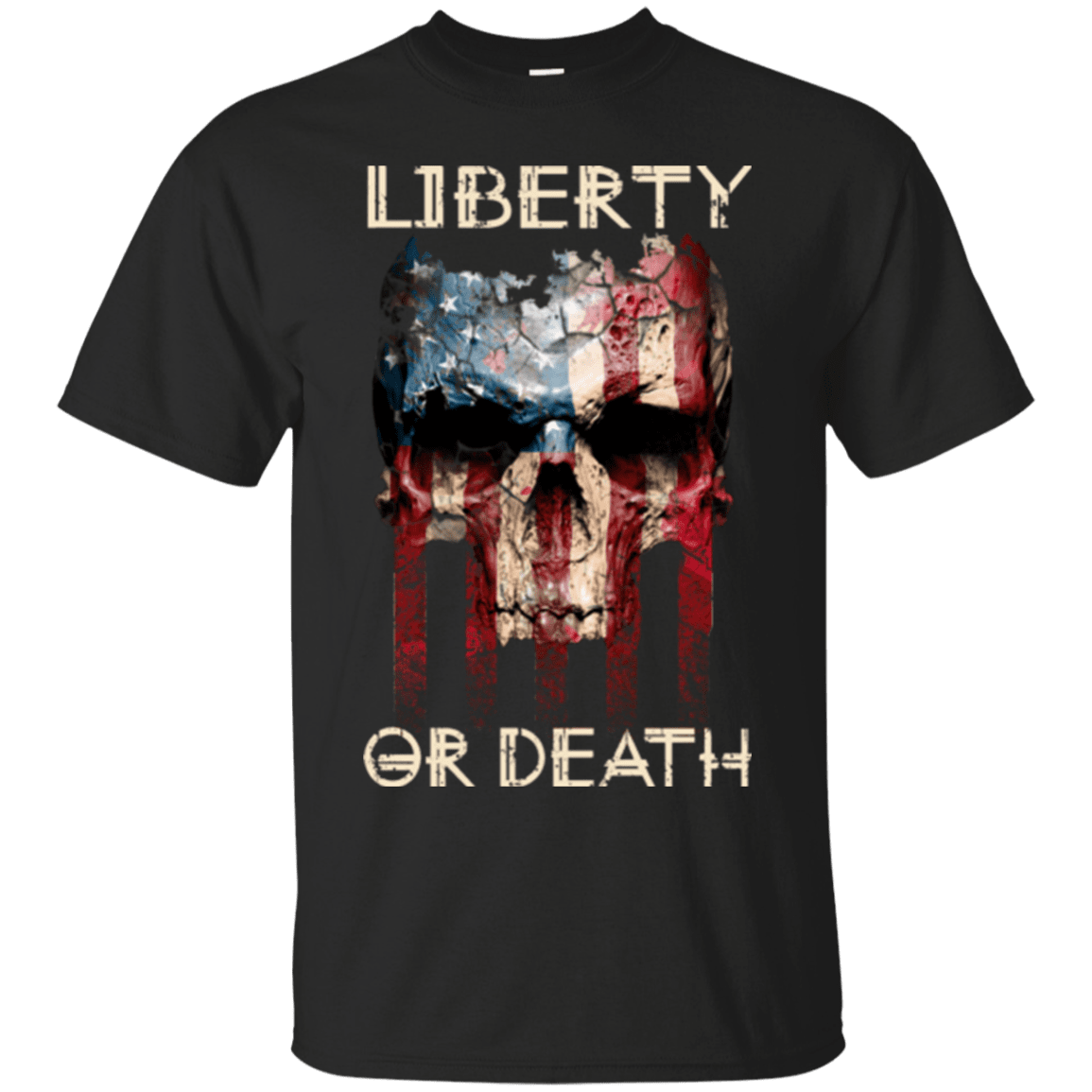 Military T-Shirt "LIBERTY OR DEATH SHIRT"-TShirt-General-Veterans Nation